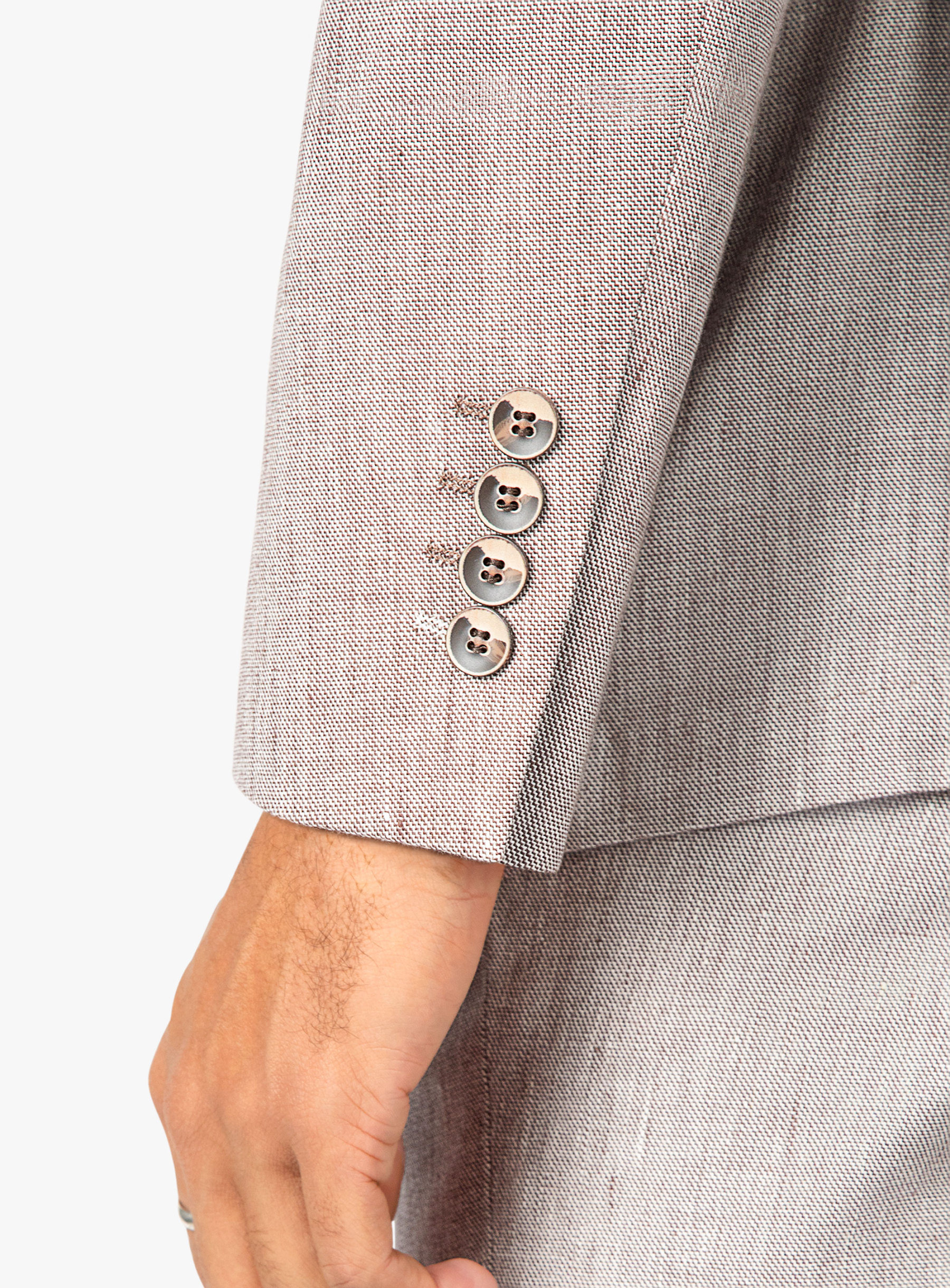 Varese Chocolate Stepped Weave Jacket