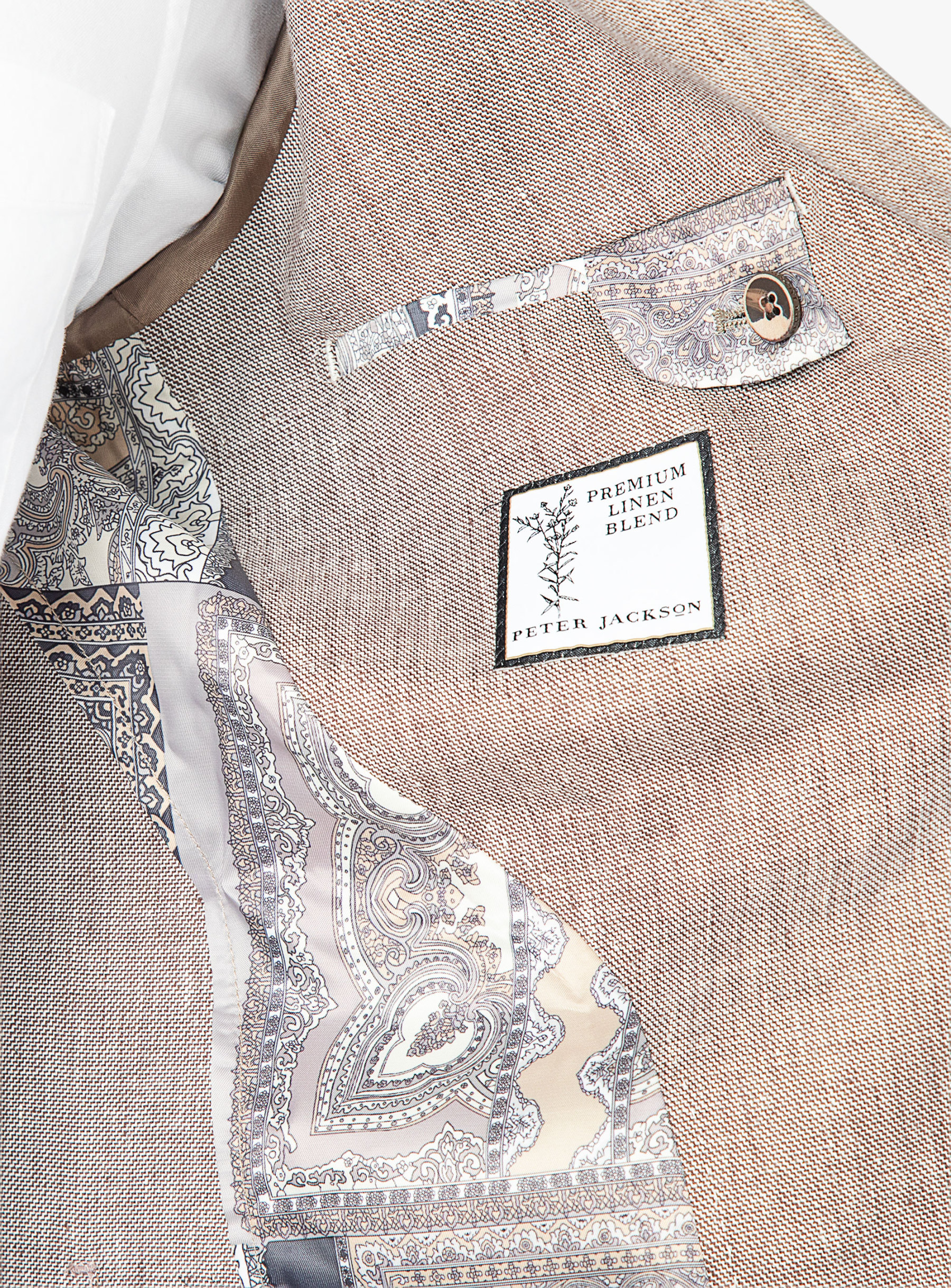 Varese Chocolate Stepped Weave Jacket