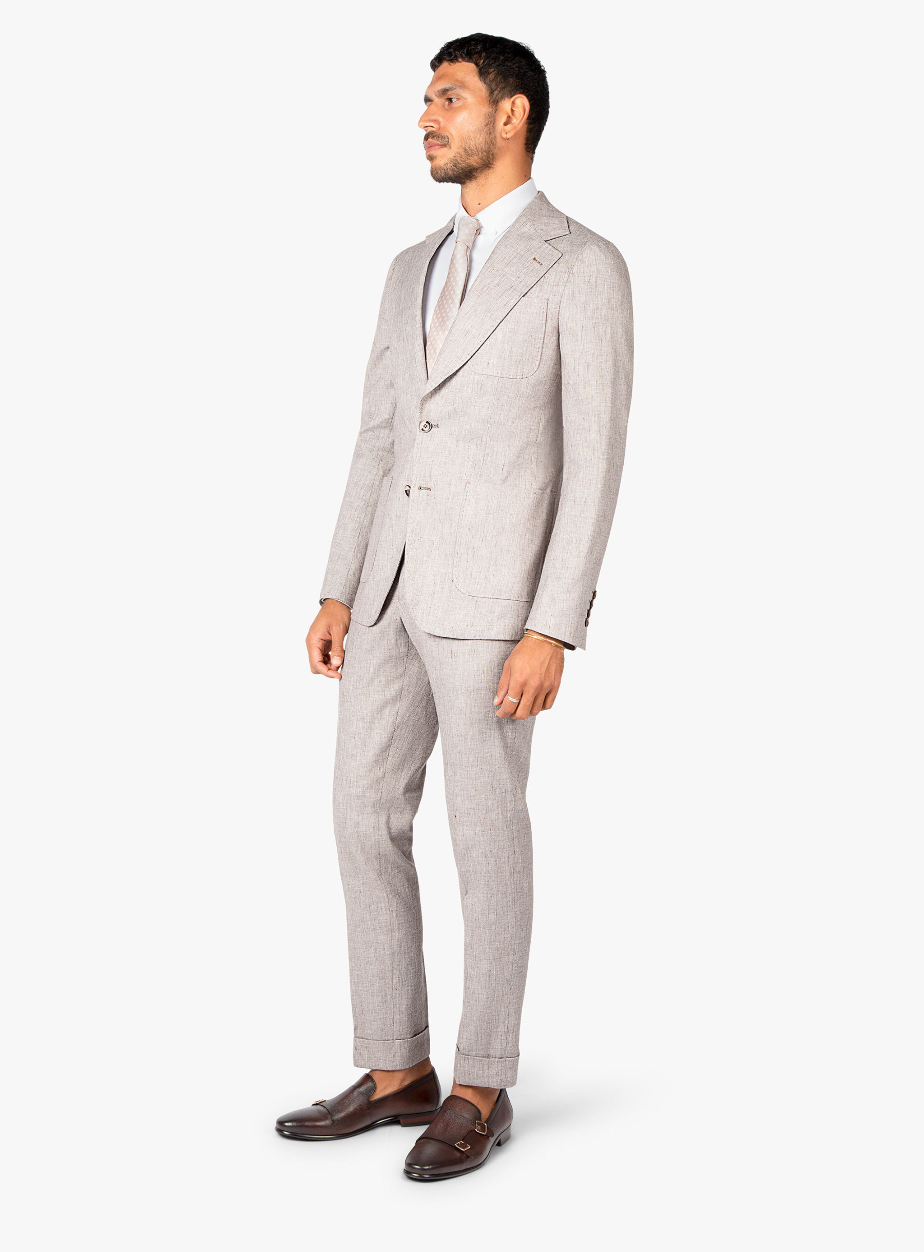 Varese Chocolate Stepped Weave Jacket