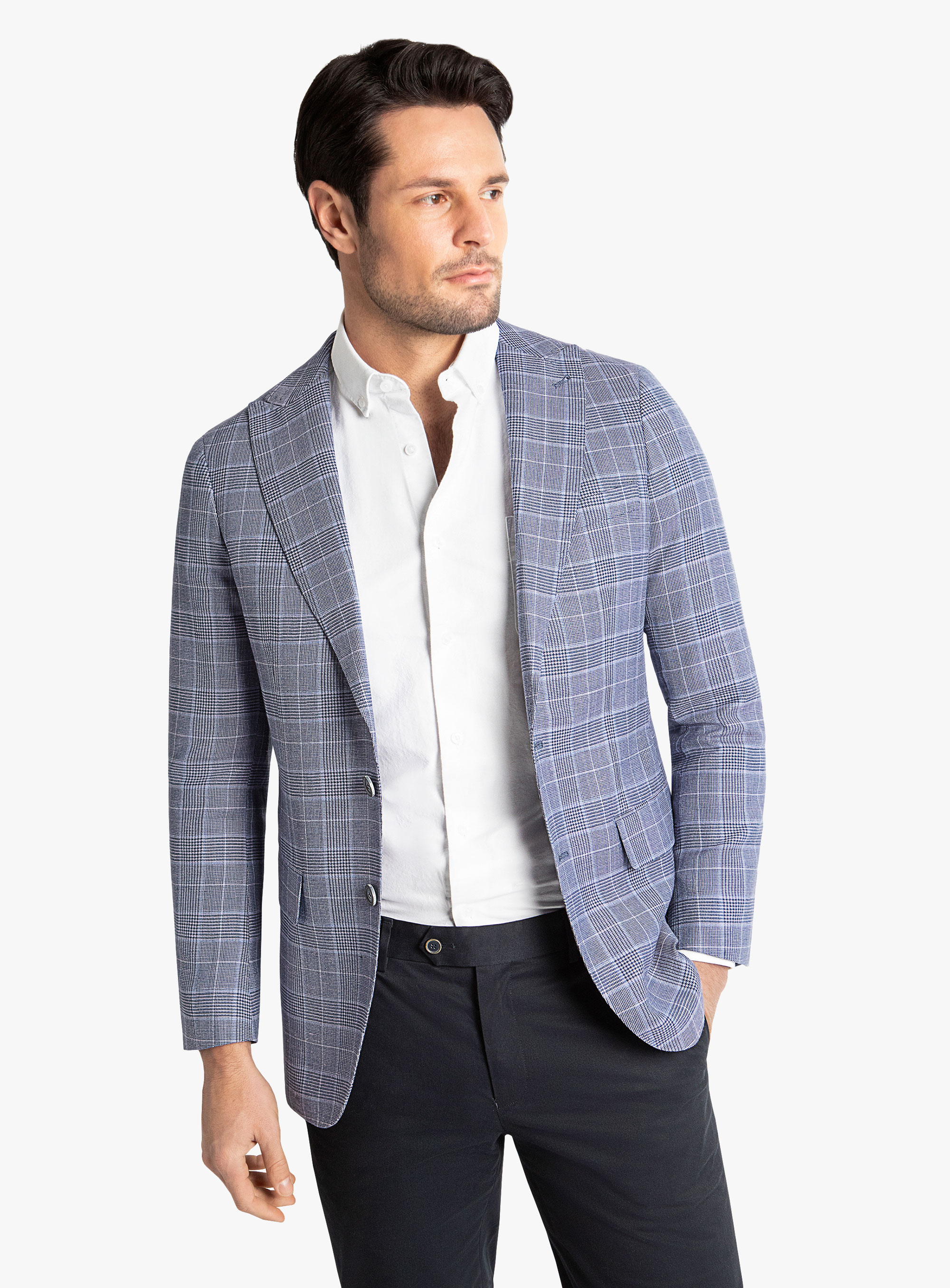 Portici Light Blue Check Sportscoat