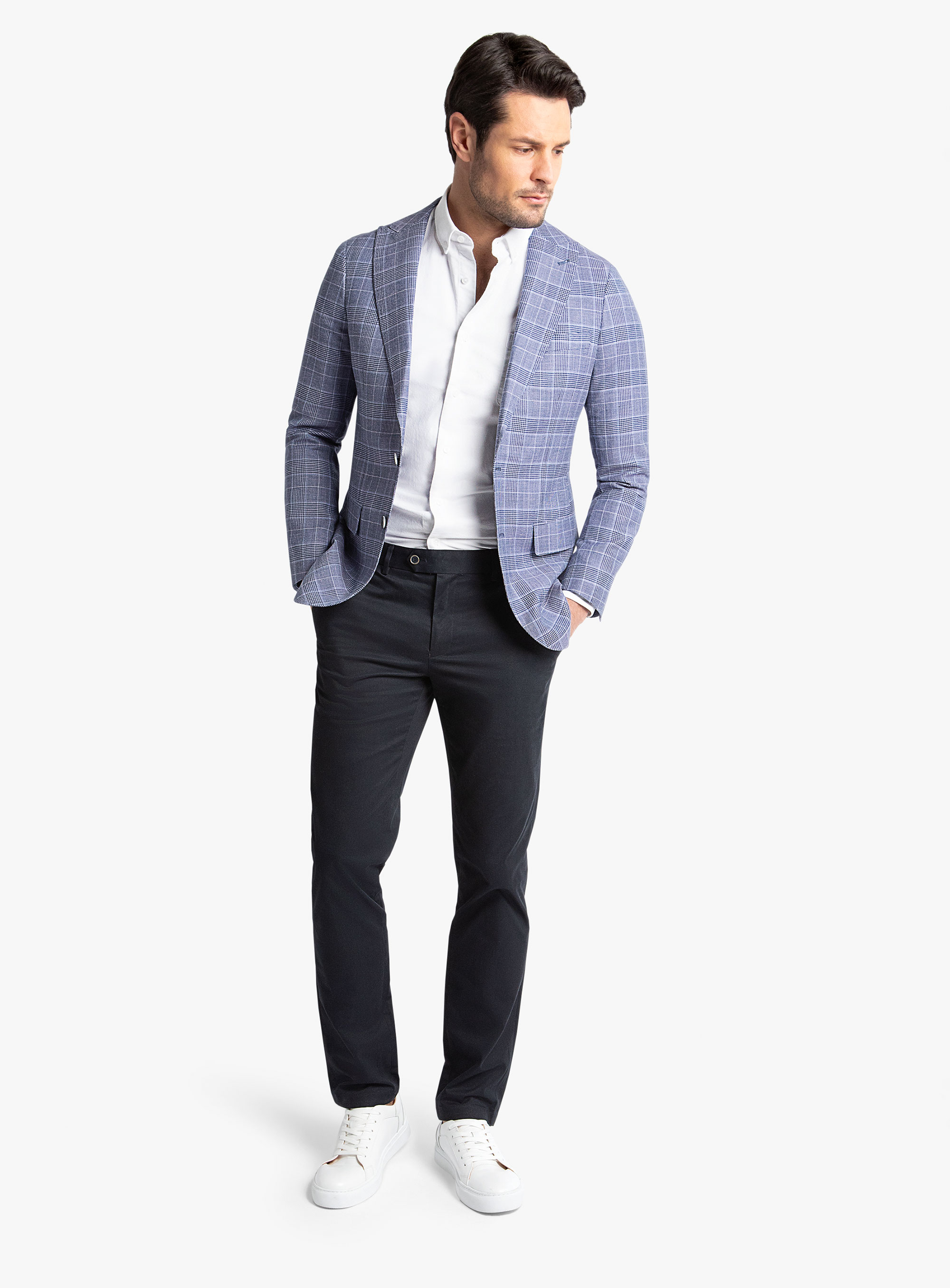 Portici Light Blue Check Sportscoat