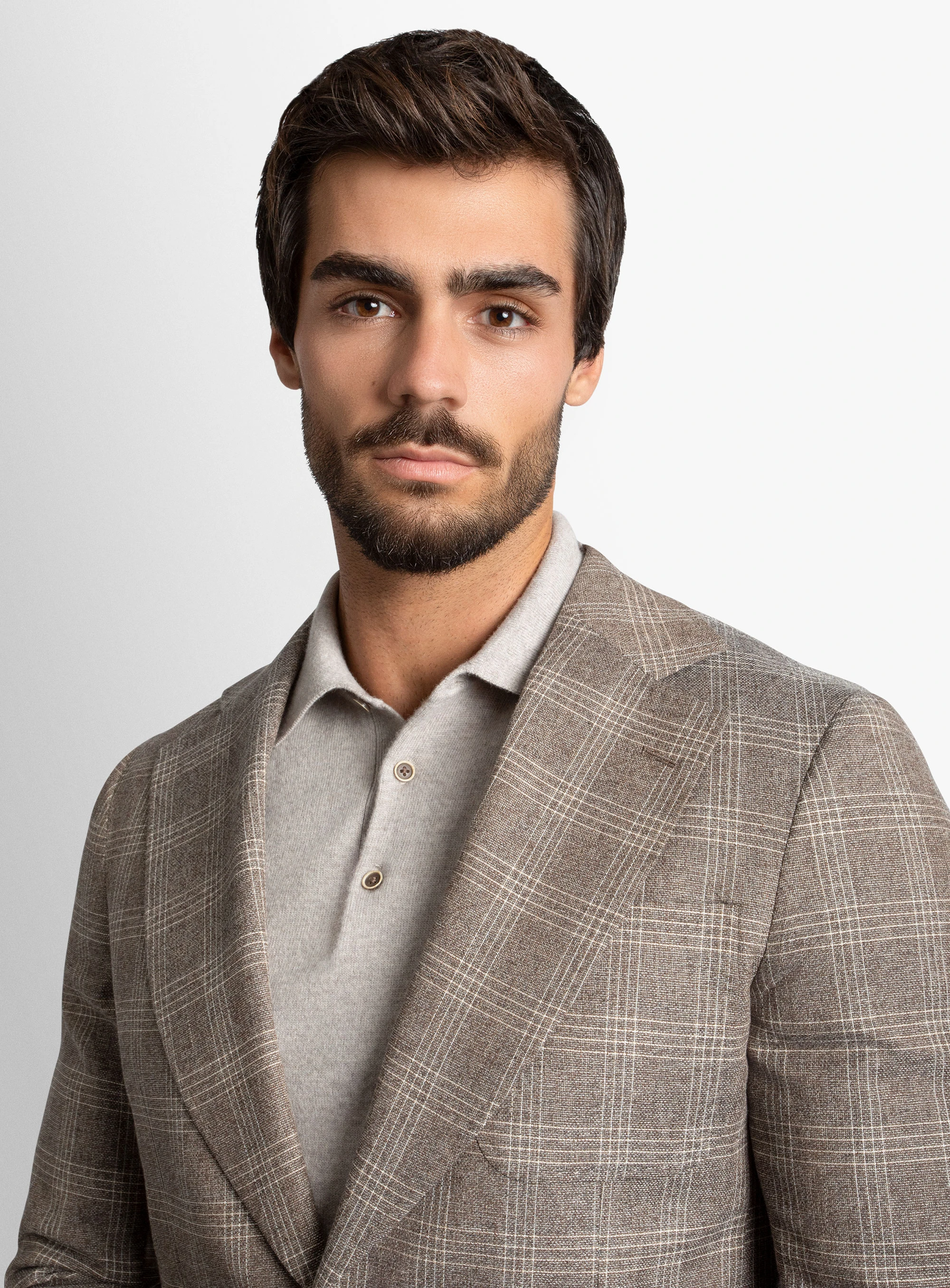 Varese Chocolate Plaid Jacket