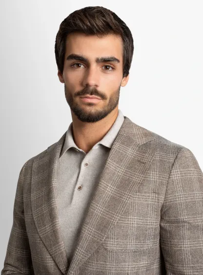 Varese Chocolate Plaid Jacket