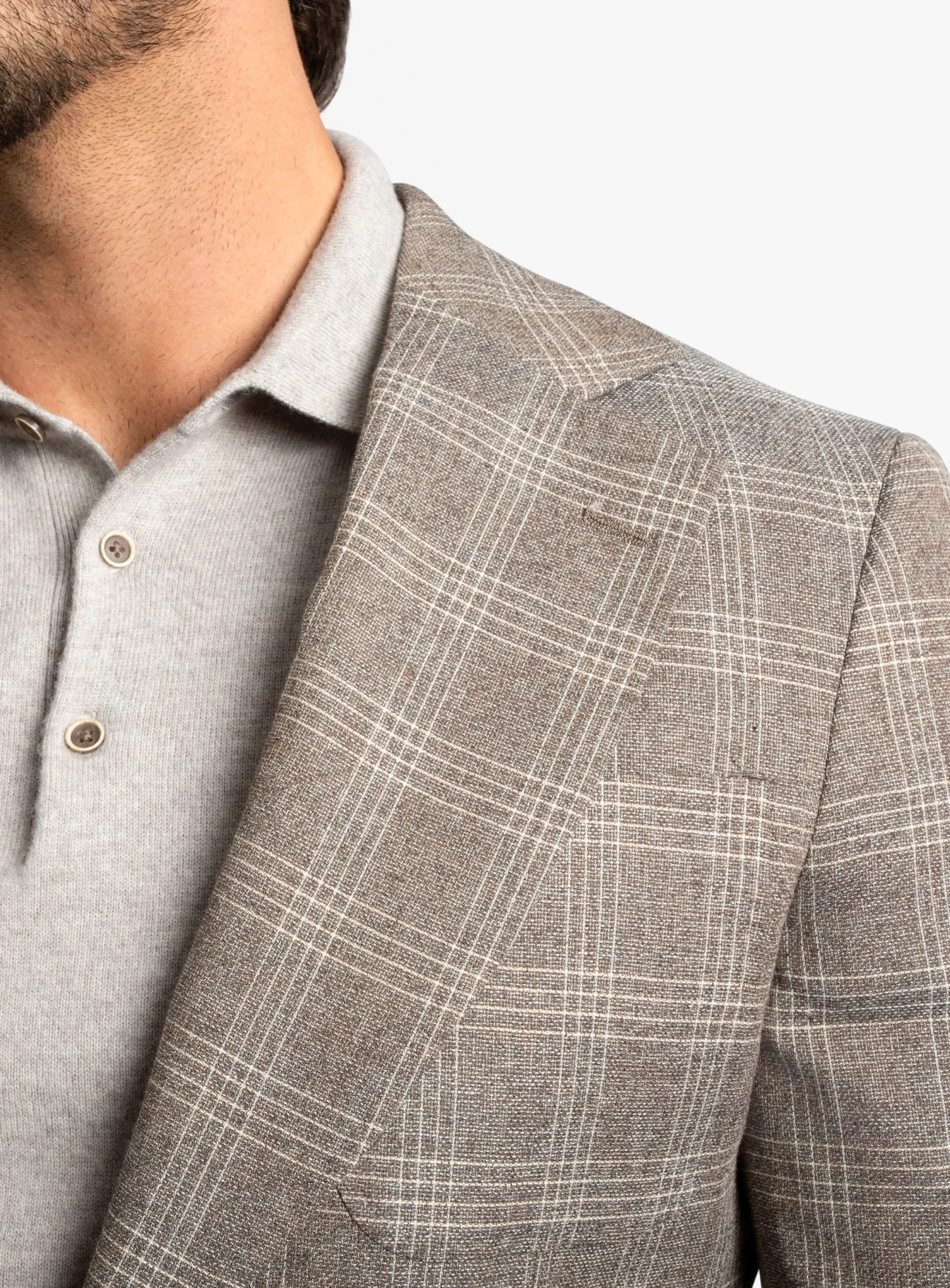 Varese Chocolate Plaid Jacket