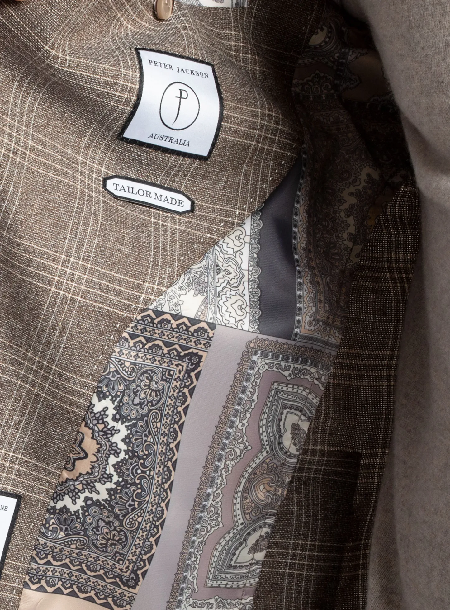Varese Chocolate Plaid Jacket