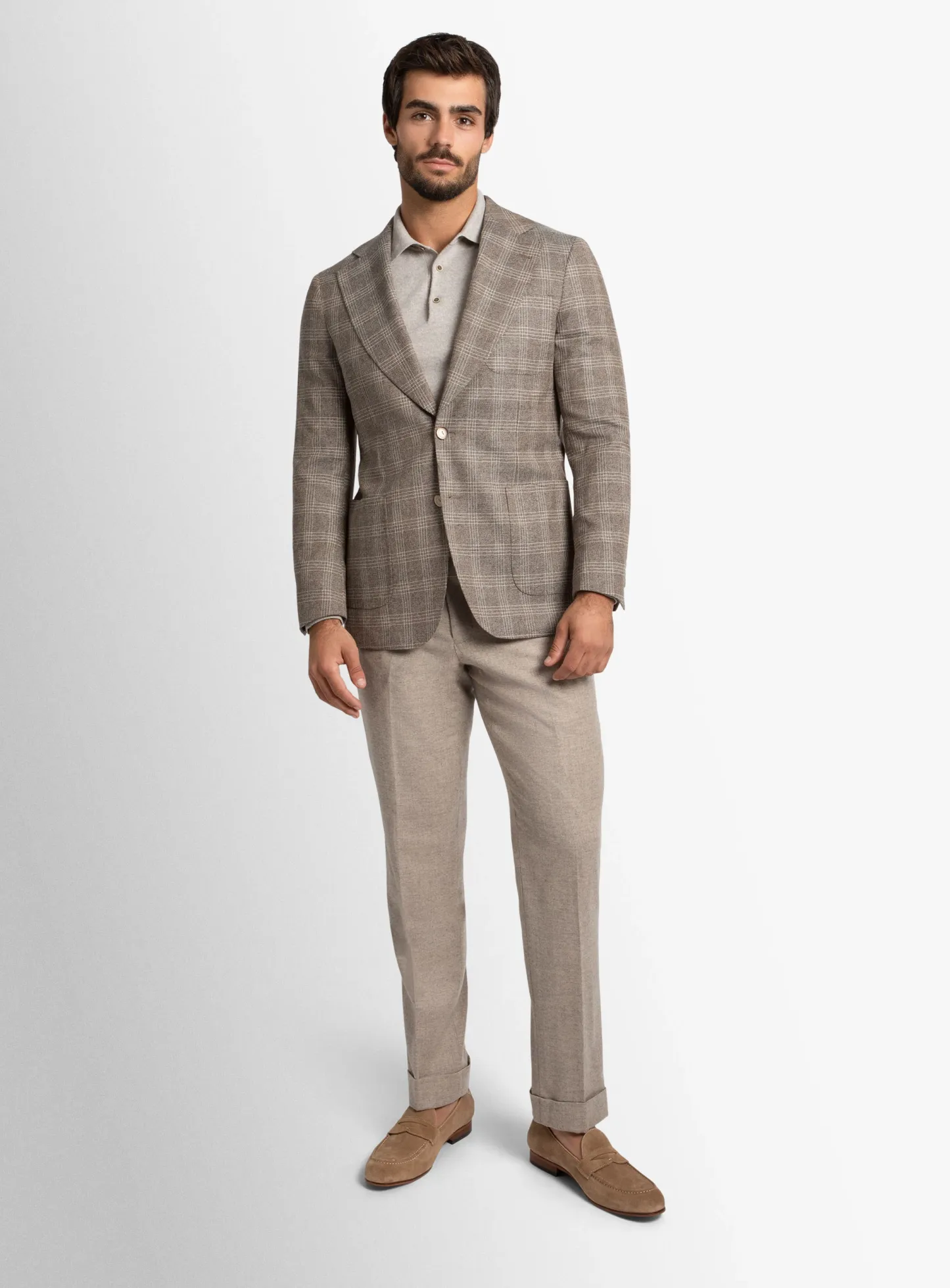 Varese Chocolate Plaid Jacket