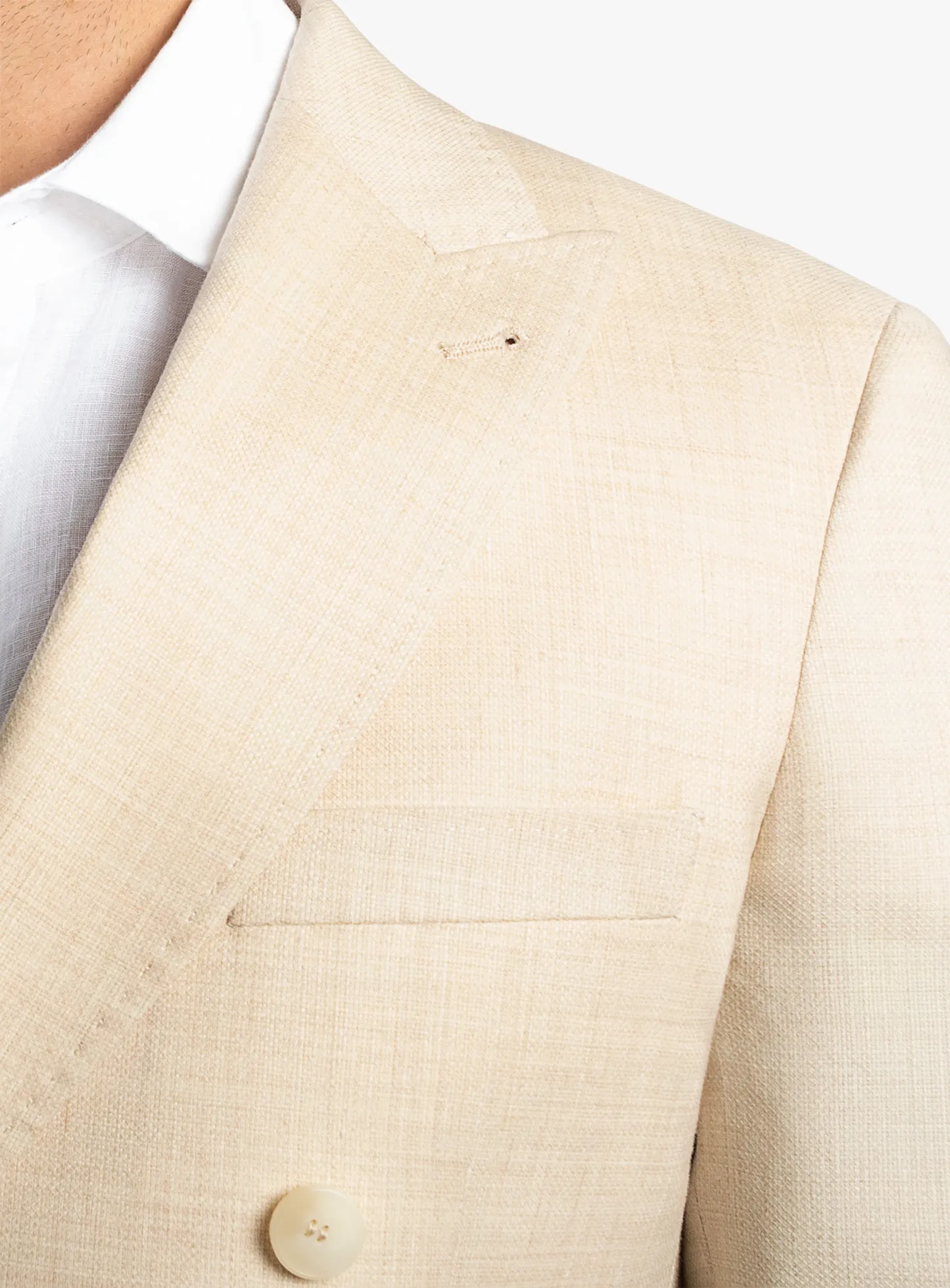 Tommaso Double Breasted Sand Texture Jacket