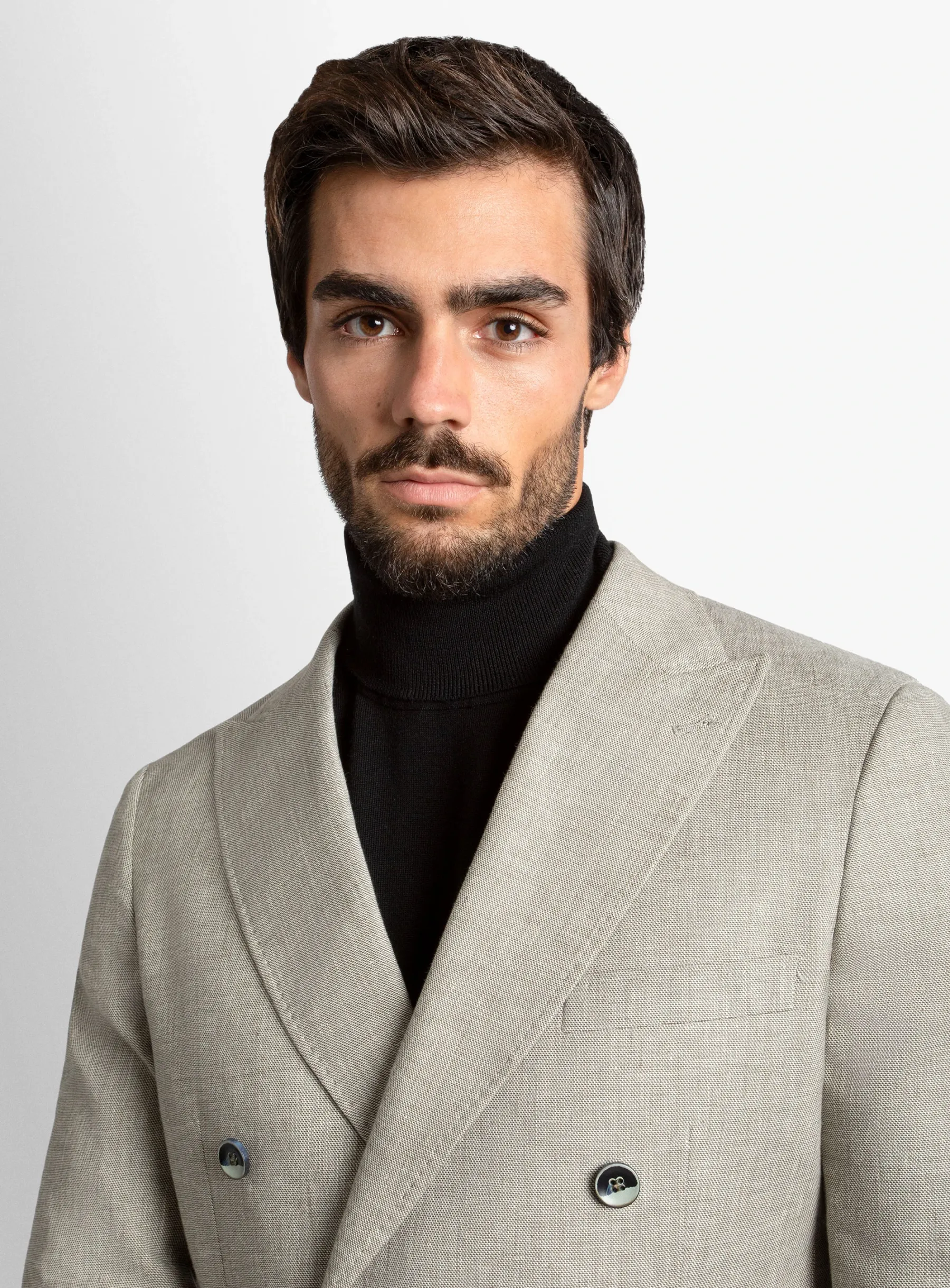 Tommaso Double Breasted Light Olive Sportscoat