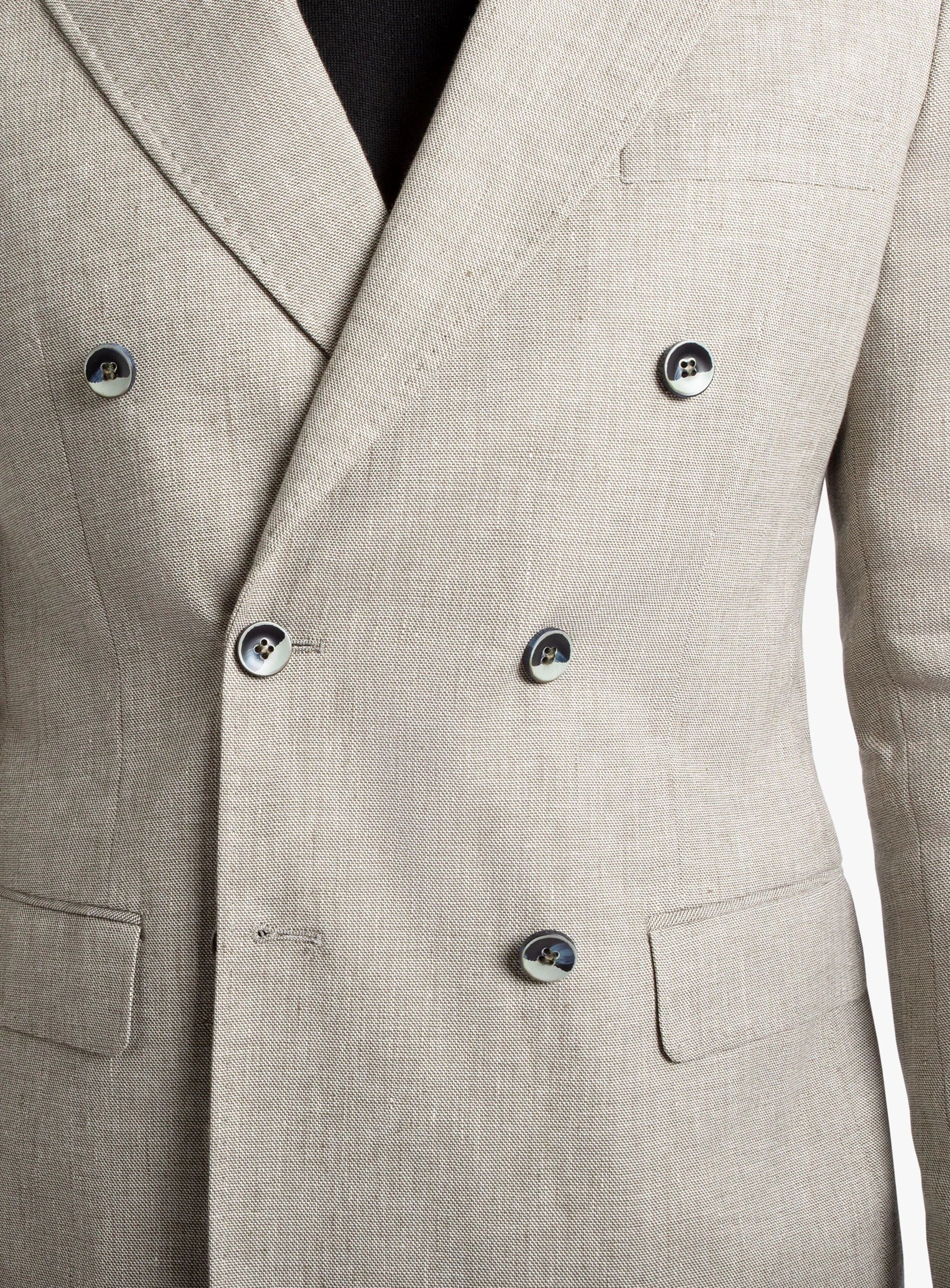 Tommaso Double Breasted Light Olive Sportscoat