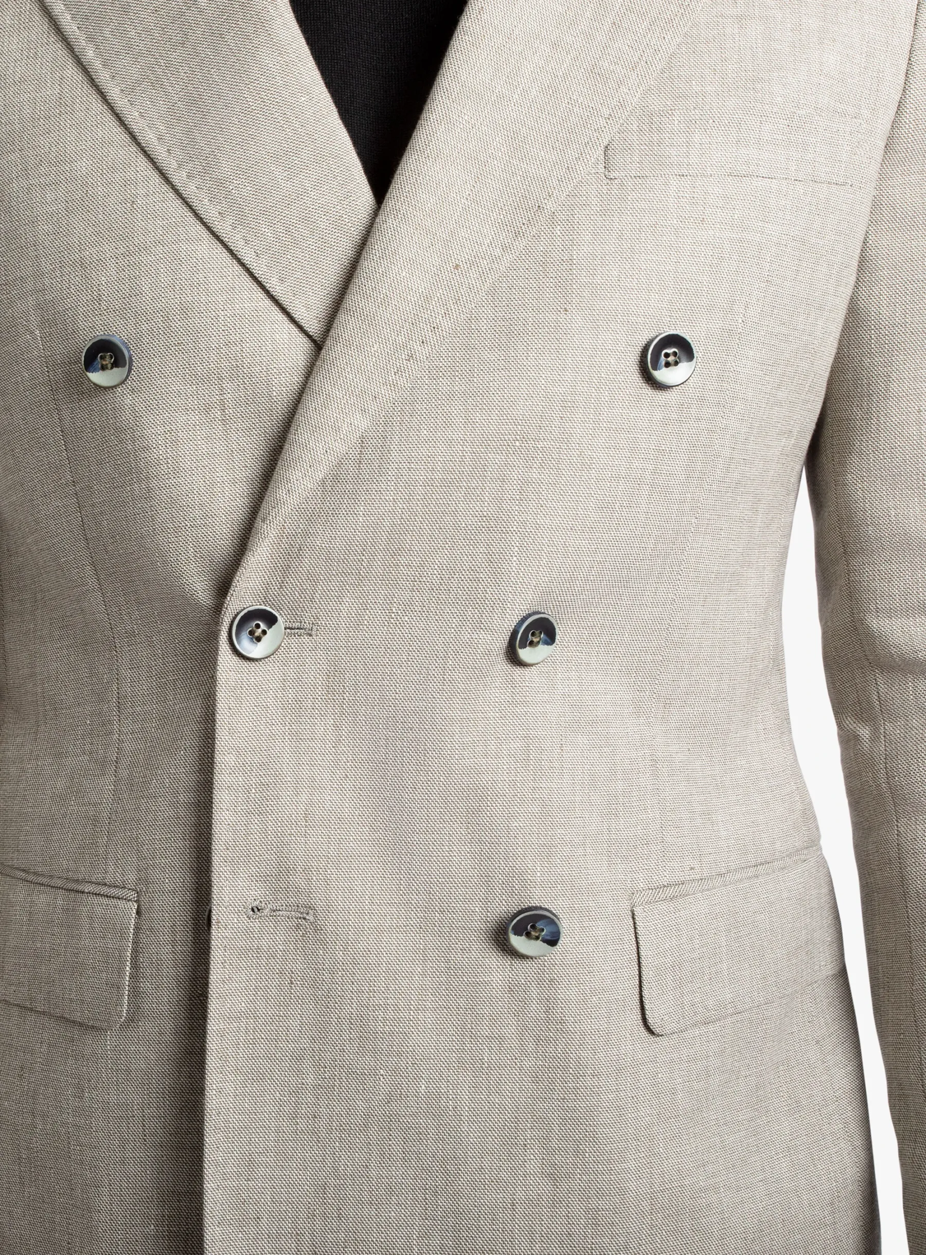 Tommaso Double Breasted Light Olive Sportscoat