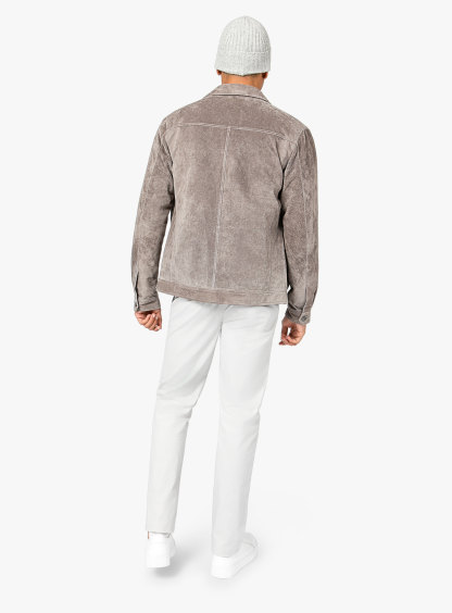 Brunico Classic Stone Suede Jacket