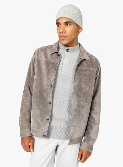 Brunico Classic Stone Suede Jacket
