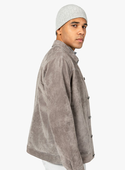 Brunico Classic Stone Suede Jacket