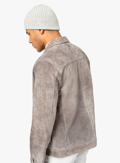 Brunico Classic Stone Suede Jacket