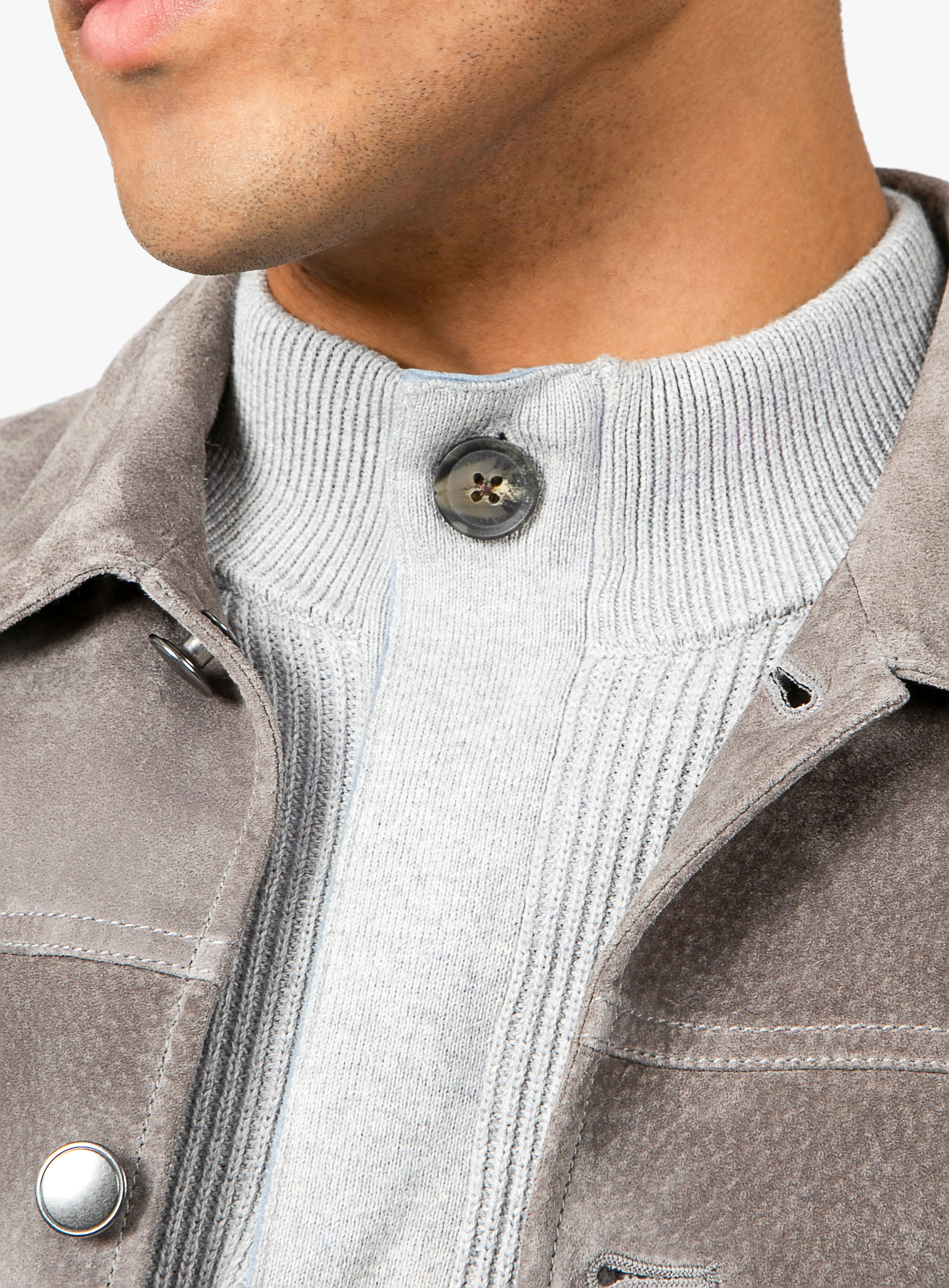 Brunico Classic Stone Suede Jacket