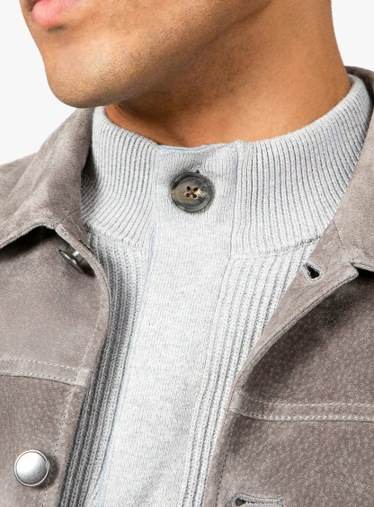 Brunico Classic Stone Suede Jacket