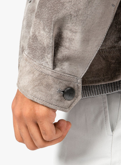 Brunico Classic Stone Suede Jacket