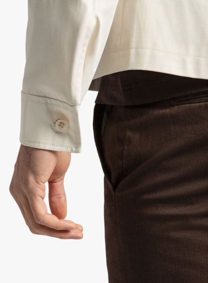 Orlando Cream Technical Twill Jacket