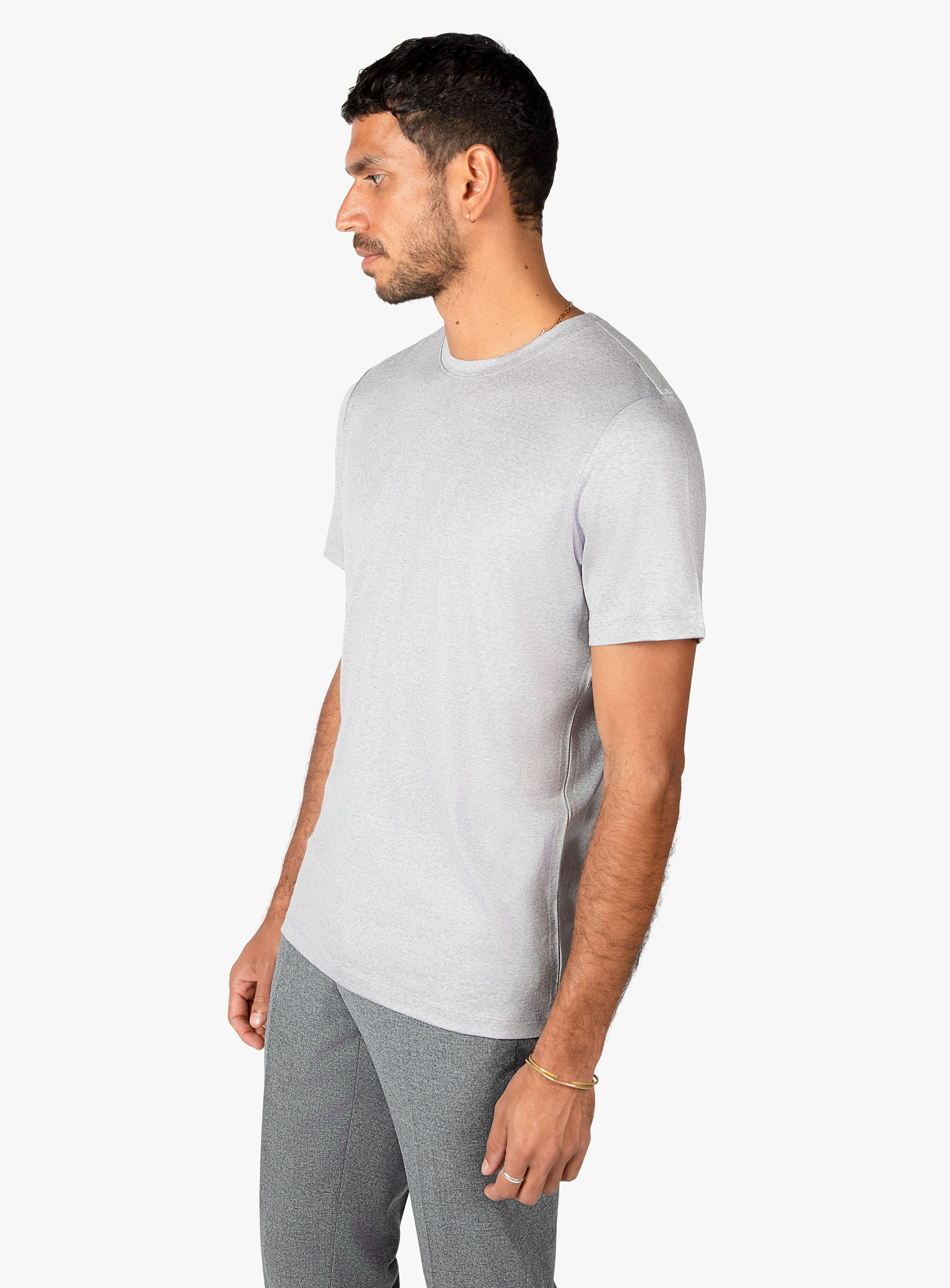 Merino Wool Silver Tee
