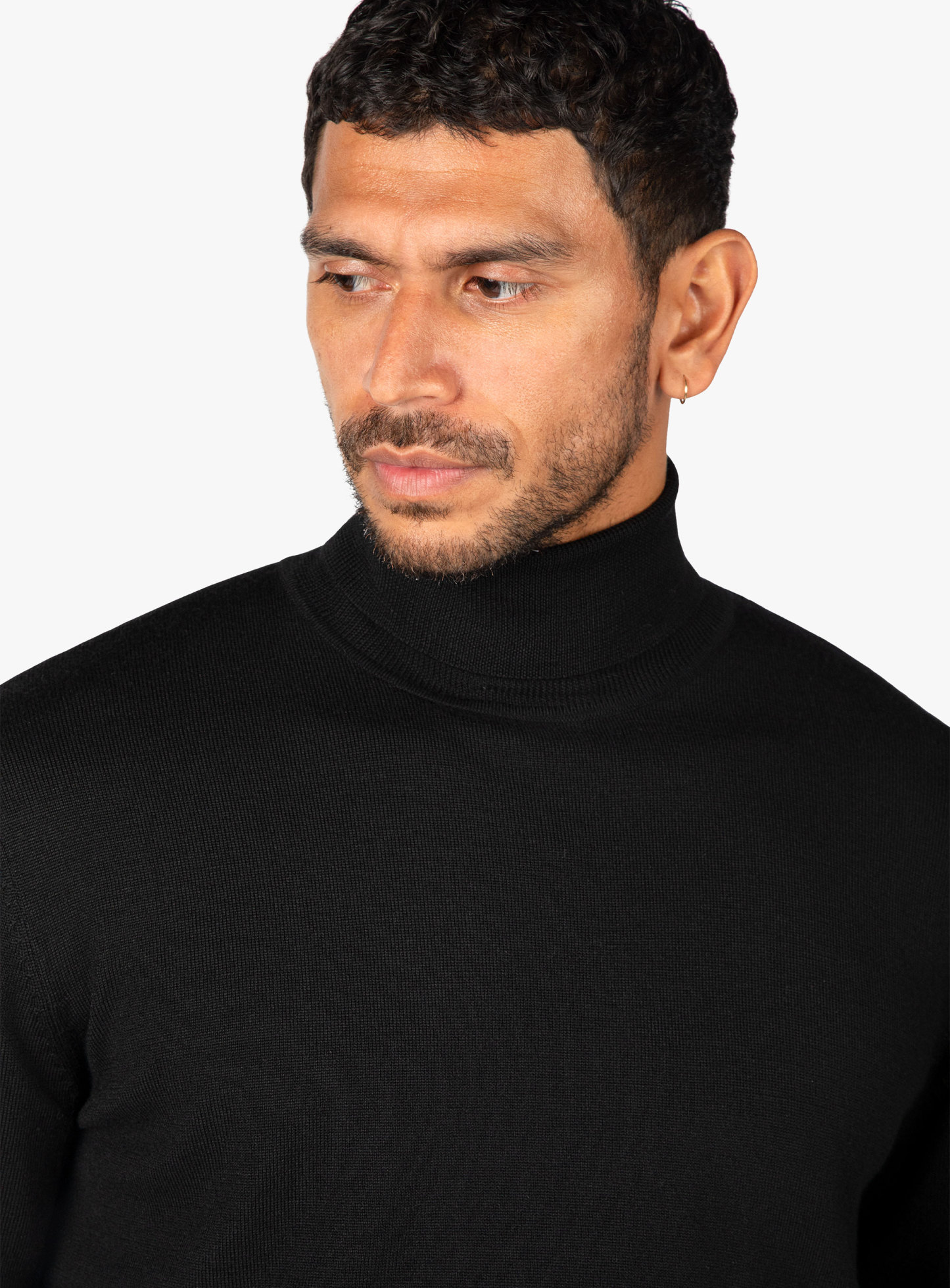 Agra Black Turtleneck Knit