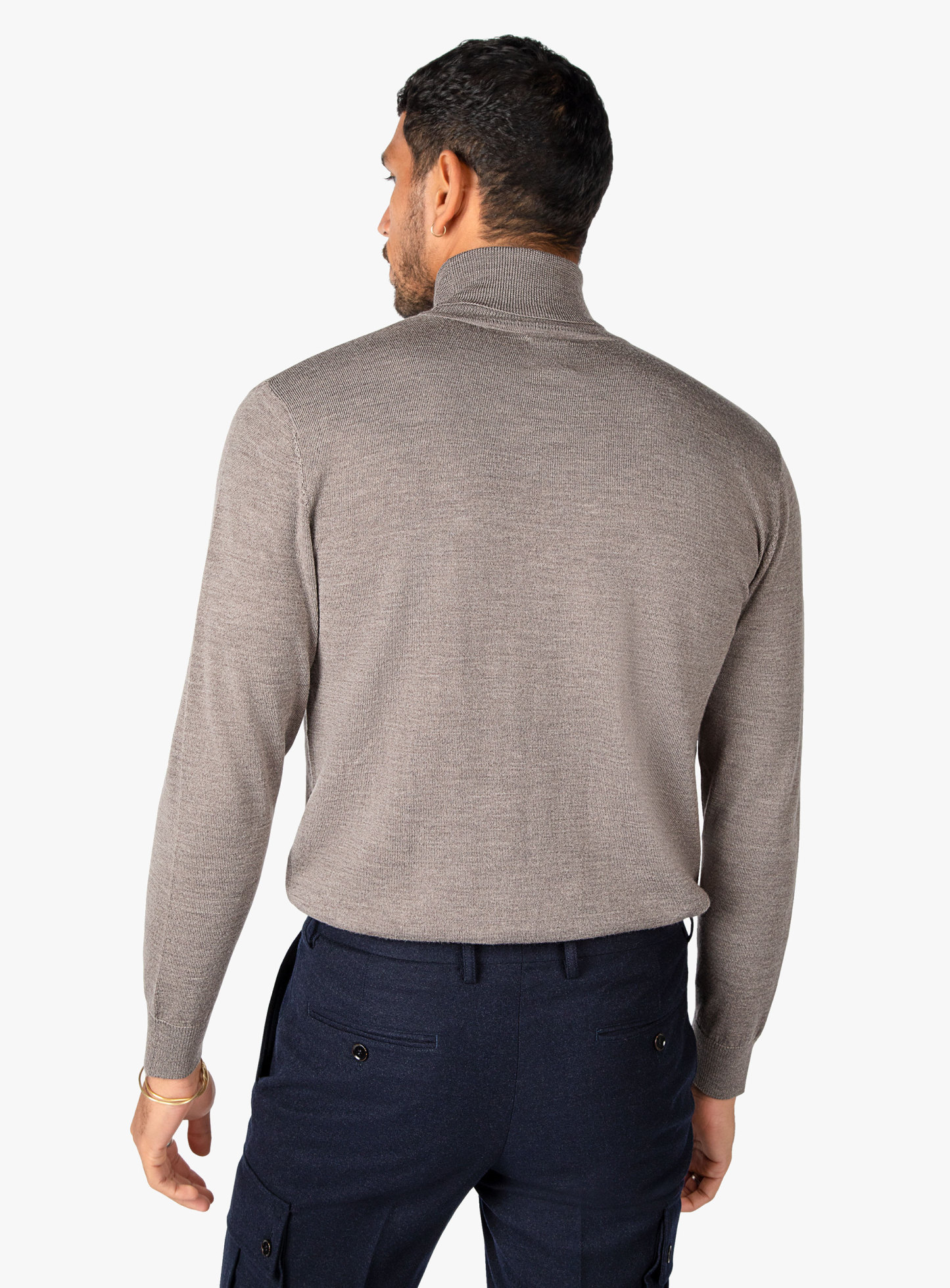 Agra Taupe Turtleneck Knit