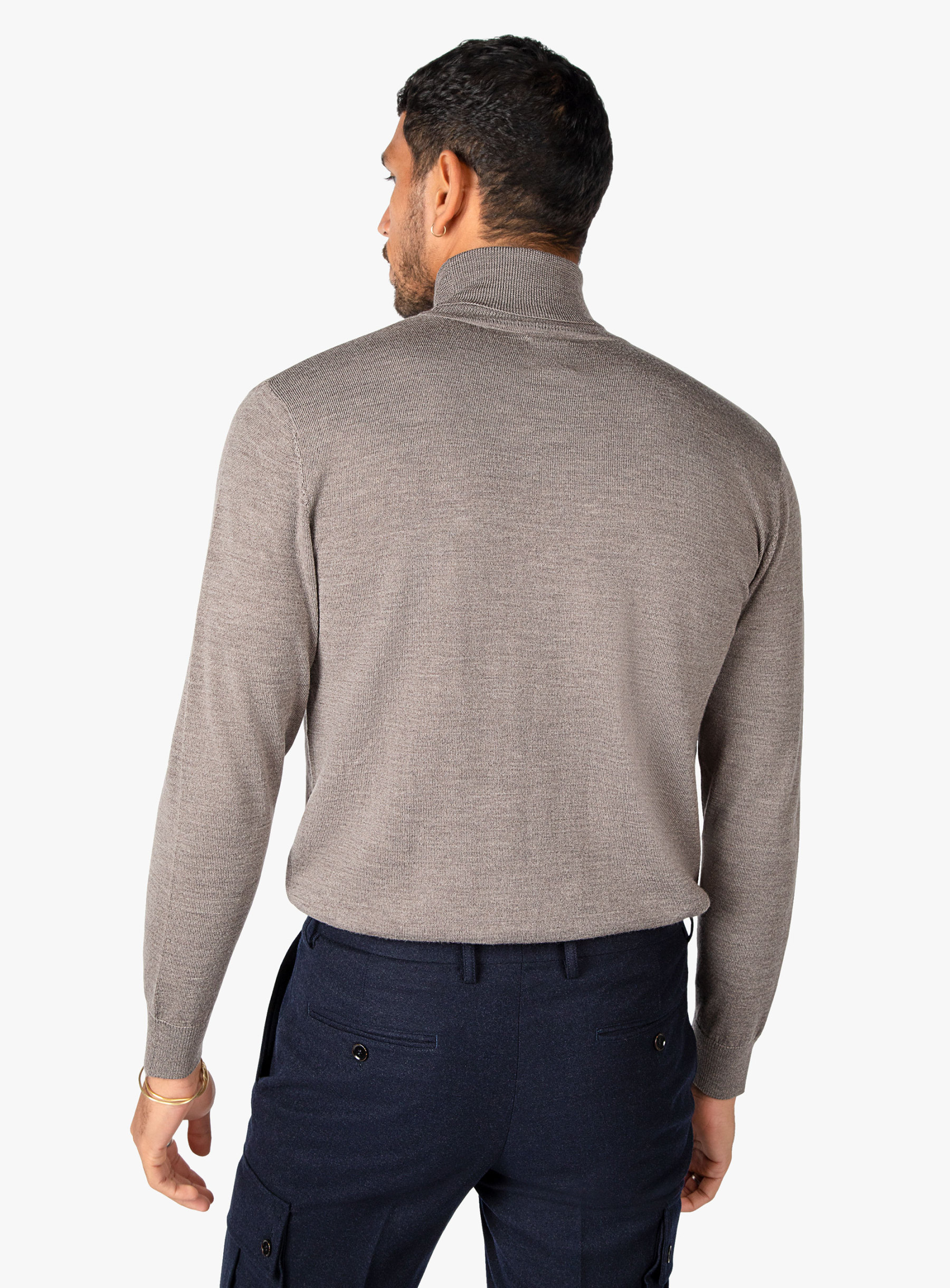 Agra Taupe Turtleneck Knit