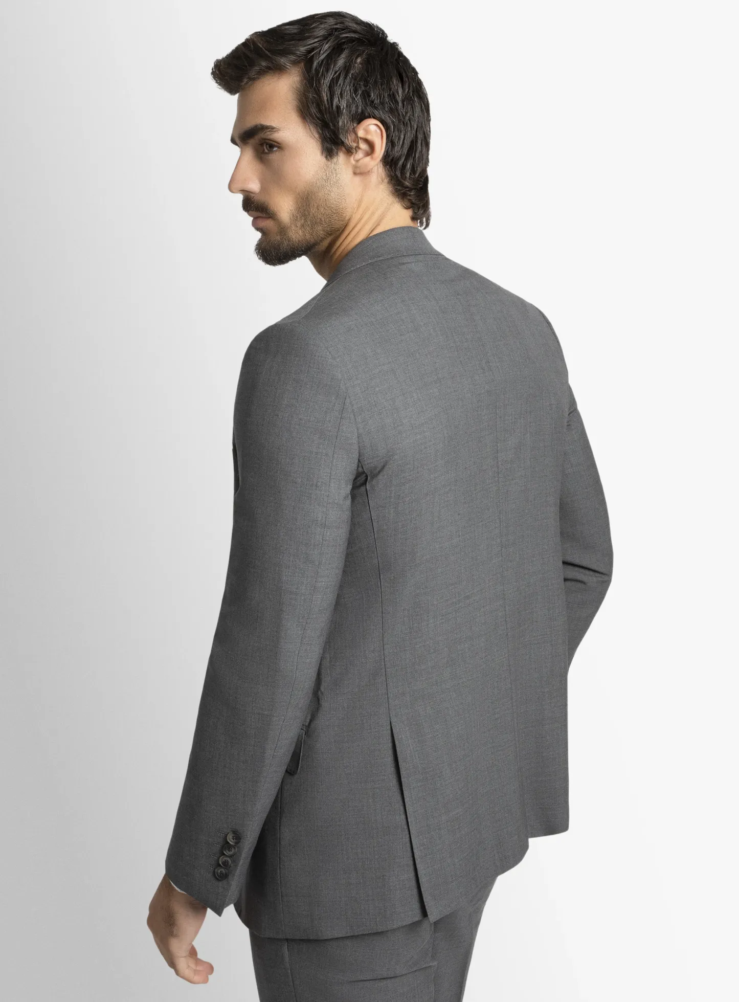 Luca Steel Grey Plain Weave Suit