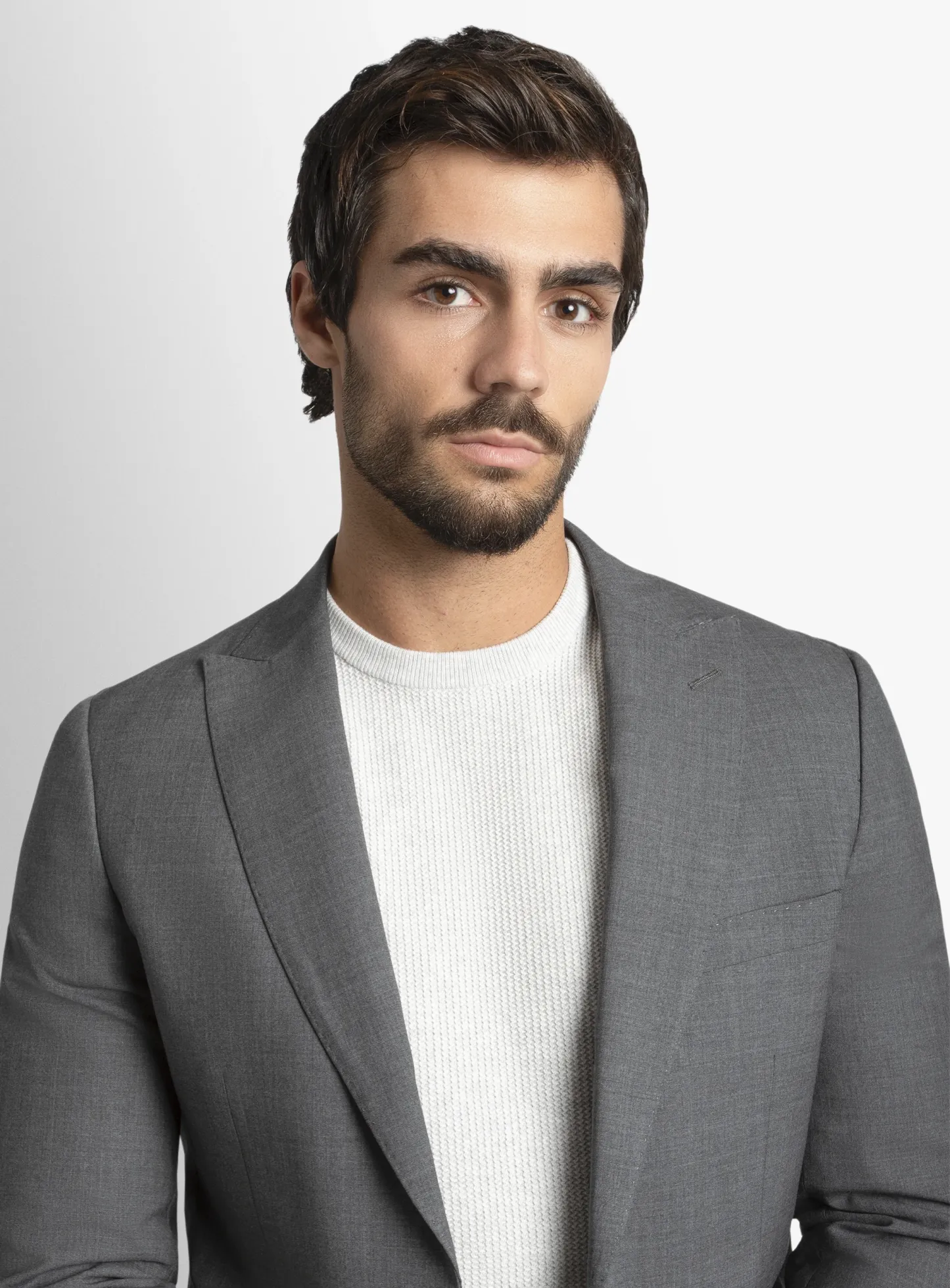 Luca Steel Grey Plain Weave Suit