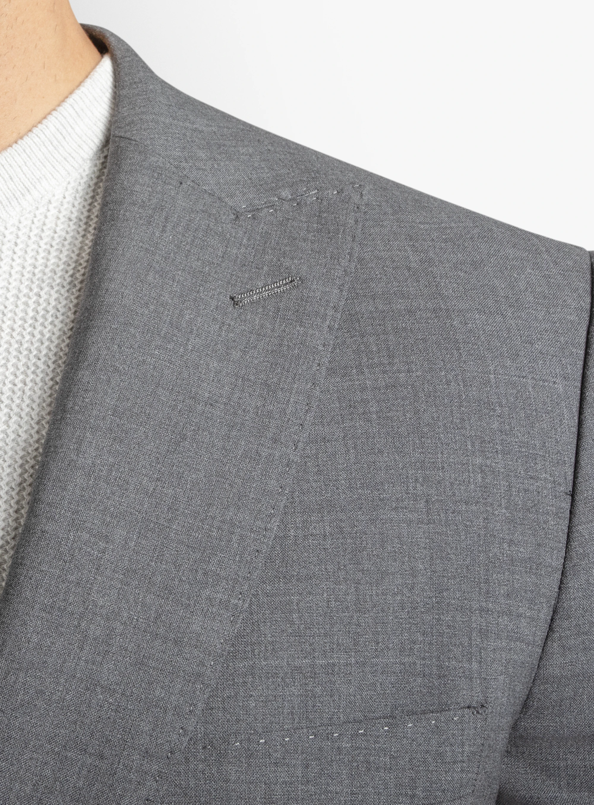 Luca Steel Grey Plain Weave Suit