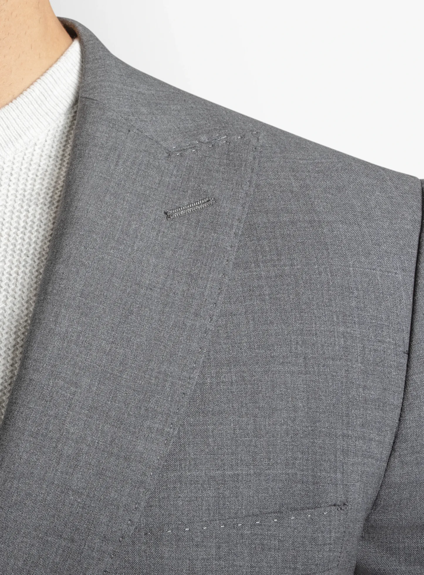 Luca Steel Grey Plain Weave Suit