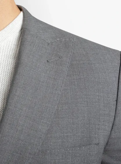 Luca Steel Grey Plain Weave Suit