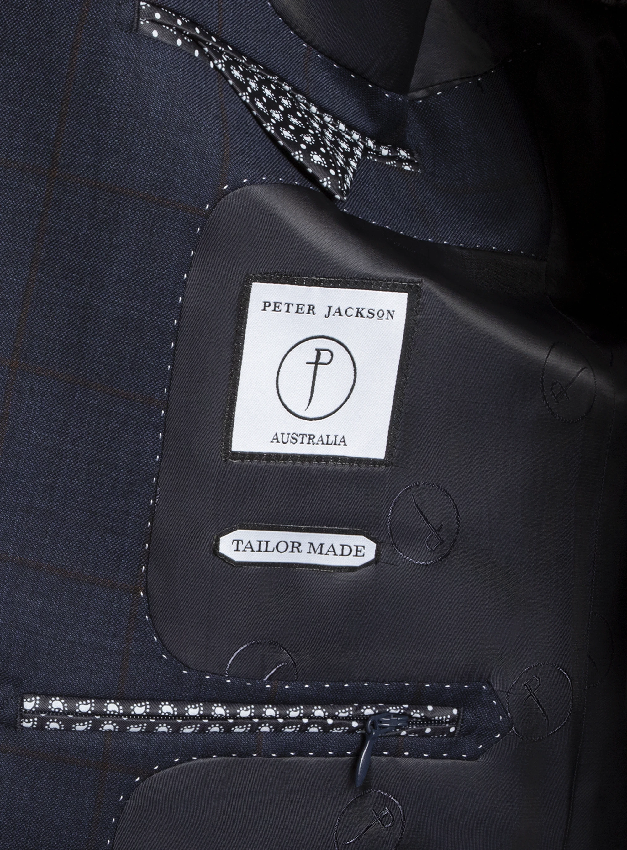 Matteo Indigo Crimson Overcheck Suit