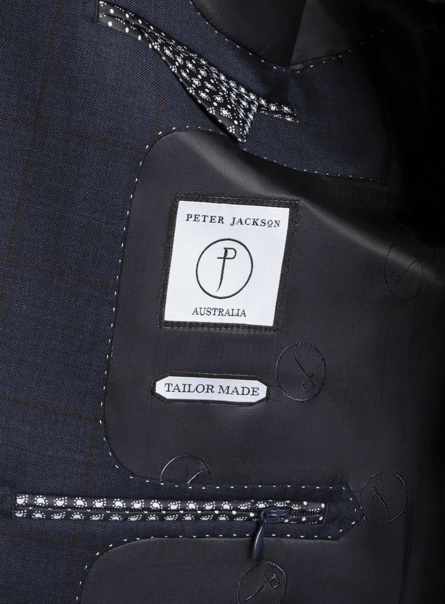 Matteo Indigo Crimson Overcheck Suit