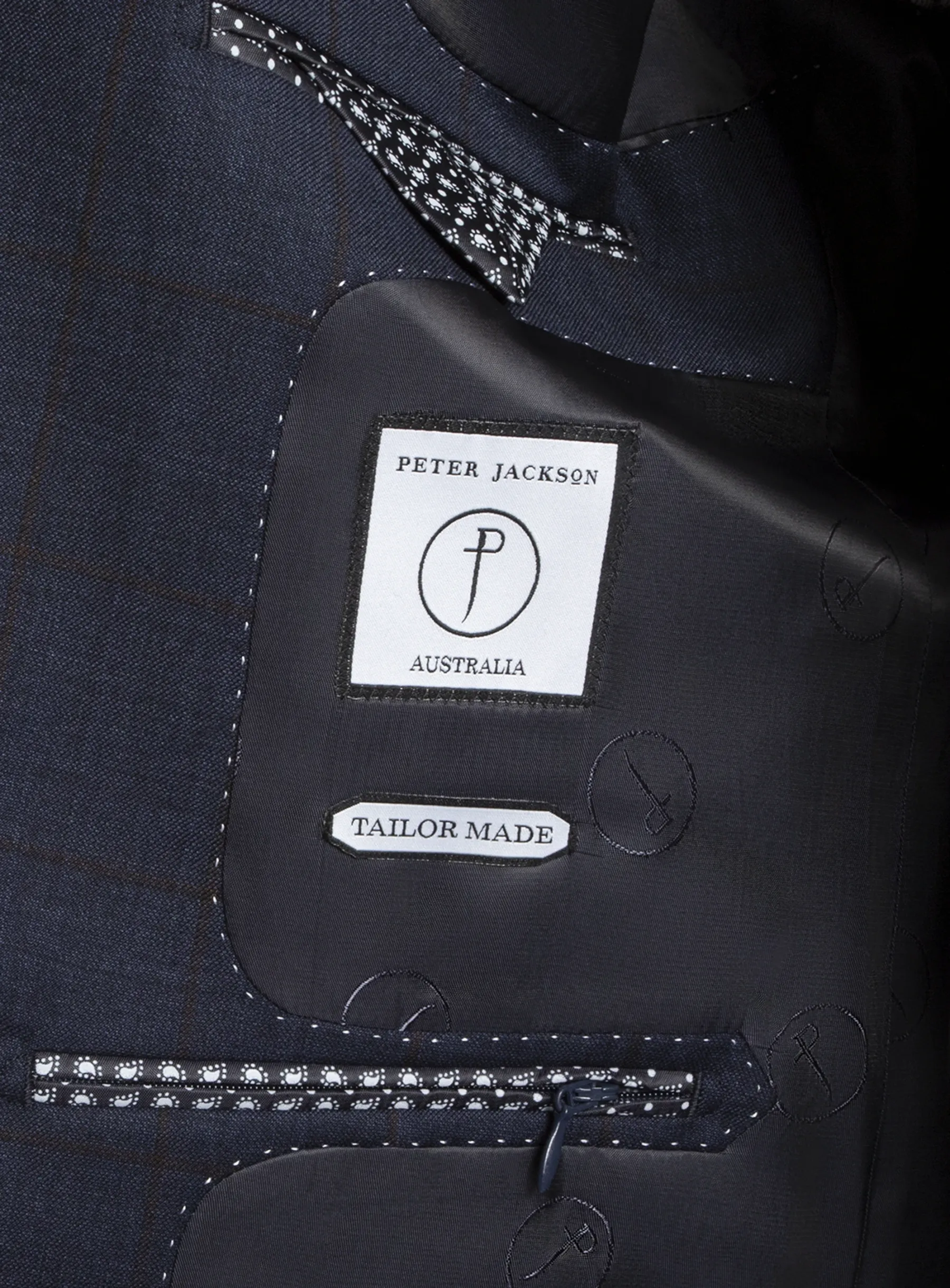 Matteo Indigo Crimson Overcheck Suit