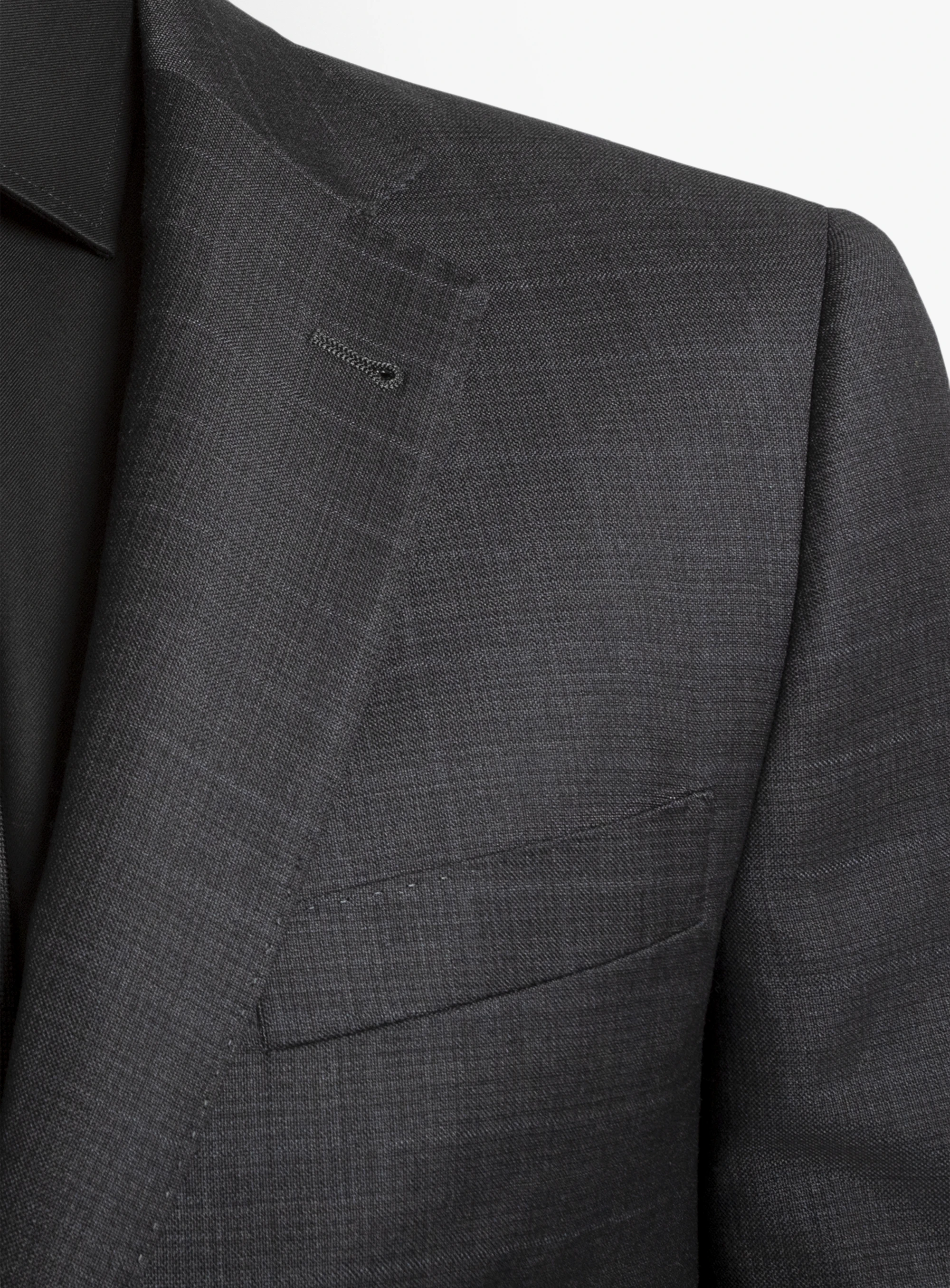 Paolo Charcoal Textured Subtle Overcheck Suit