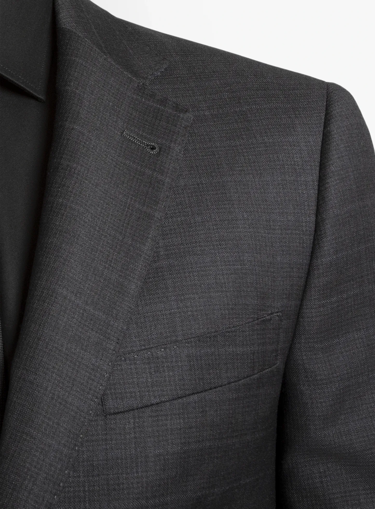 Paolo Charcoal Textured Subtle Overcheck Suit