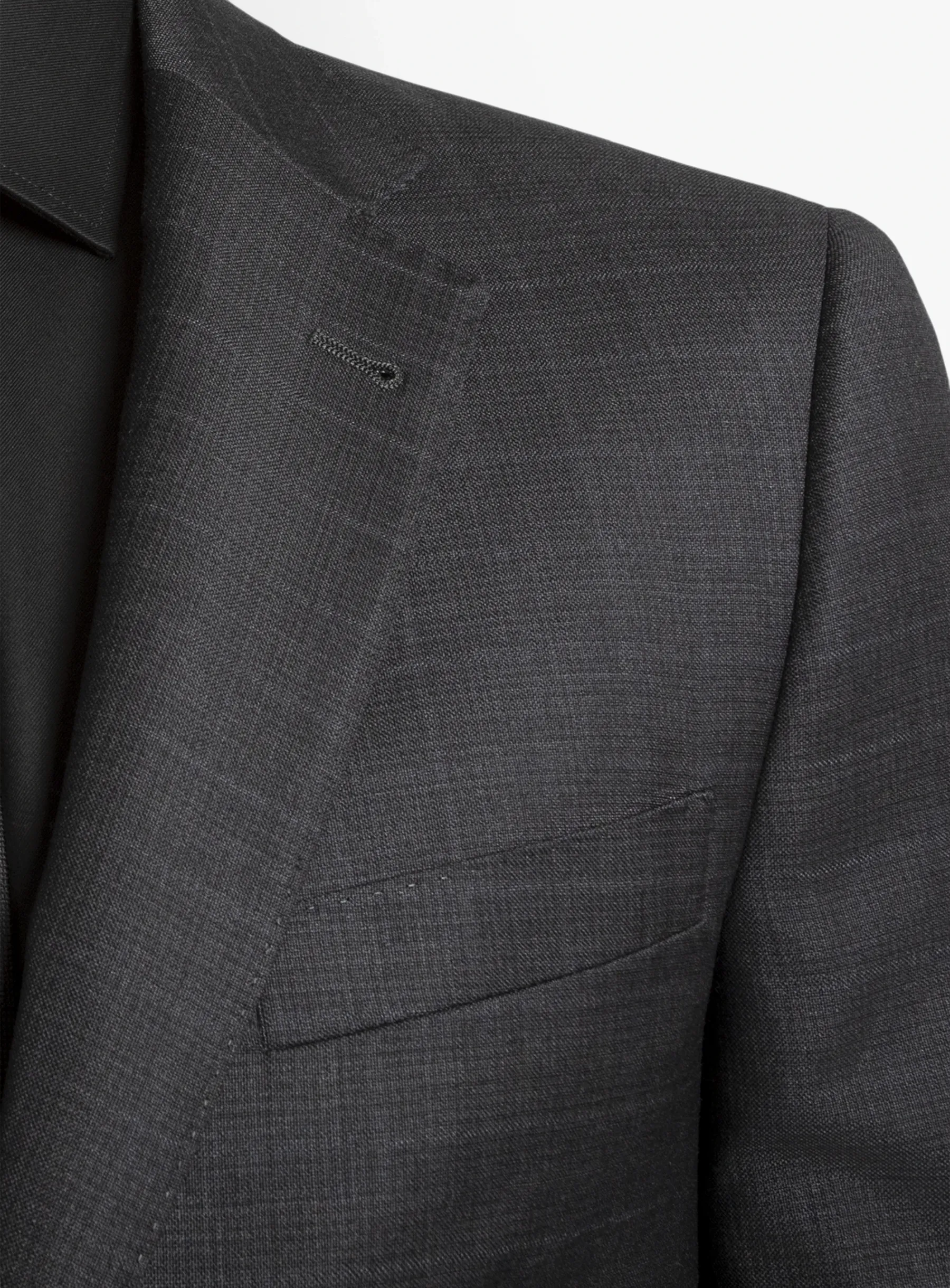 Paolo Charcoal Textured Subtle Overcheck Suit