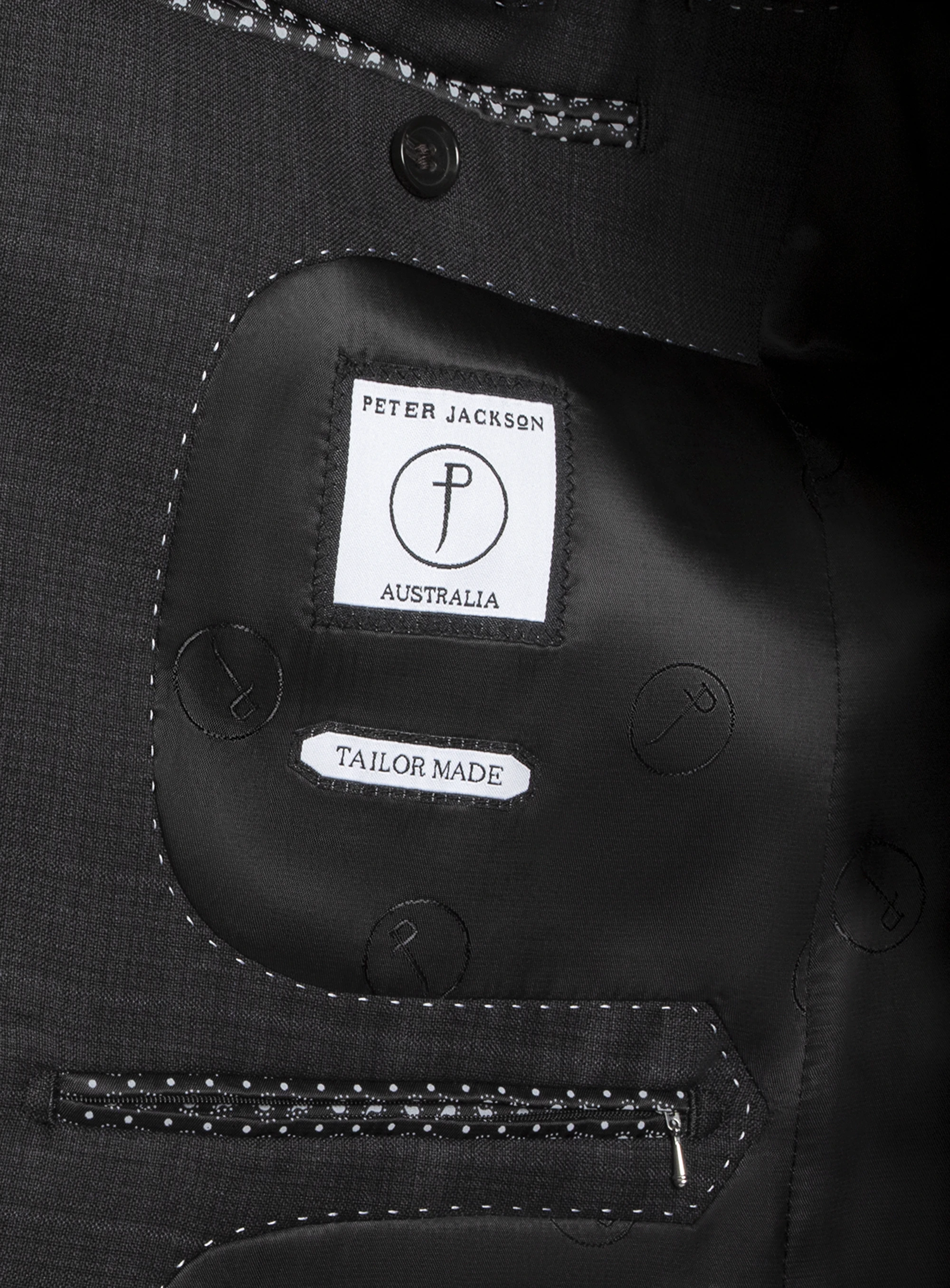 Paolo Charcoal Textured Subtle Overcheck Suit