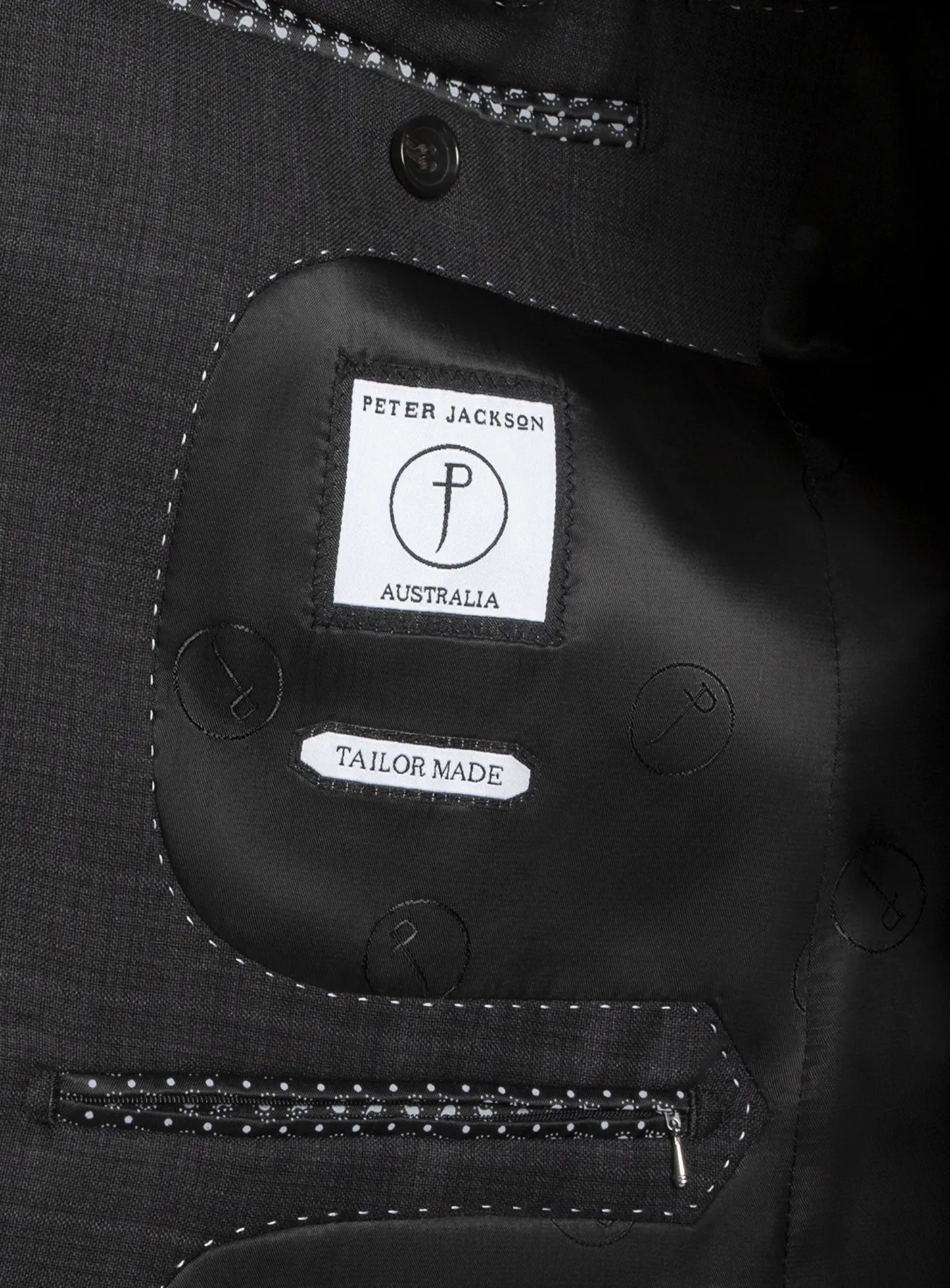 Paolo Charcoal Textured Subtle Overcheck Suit