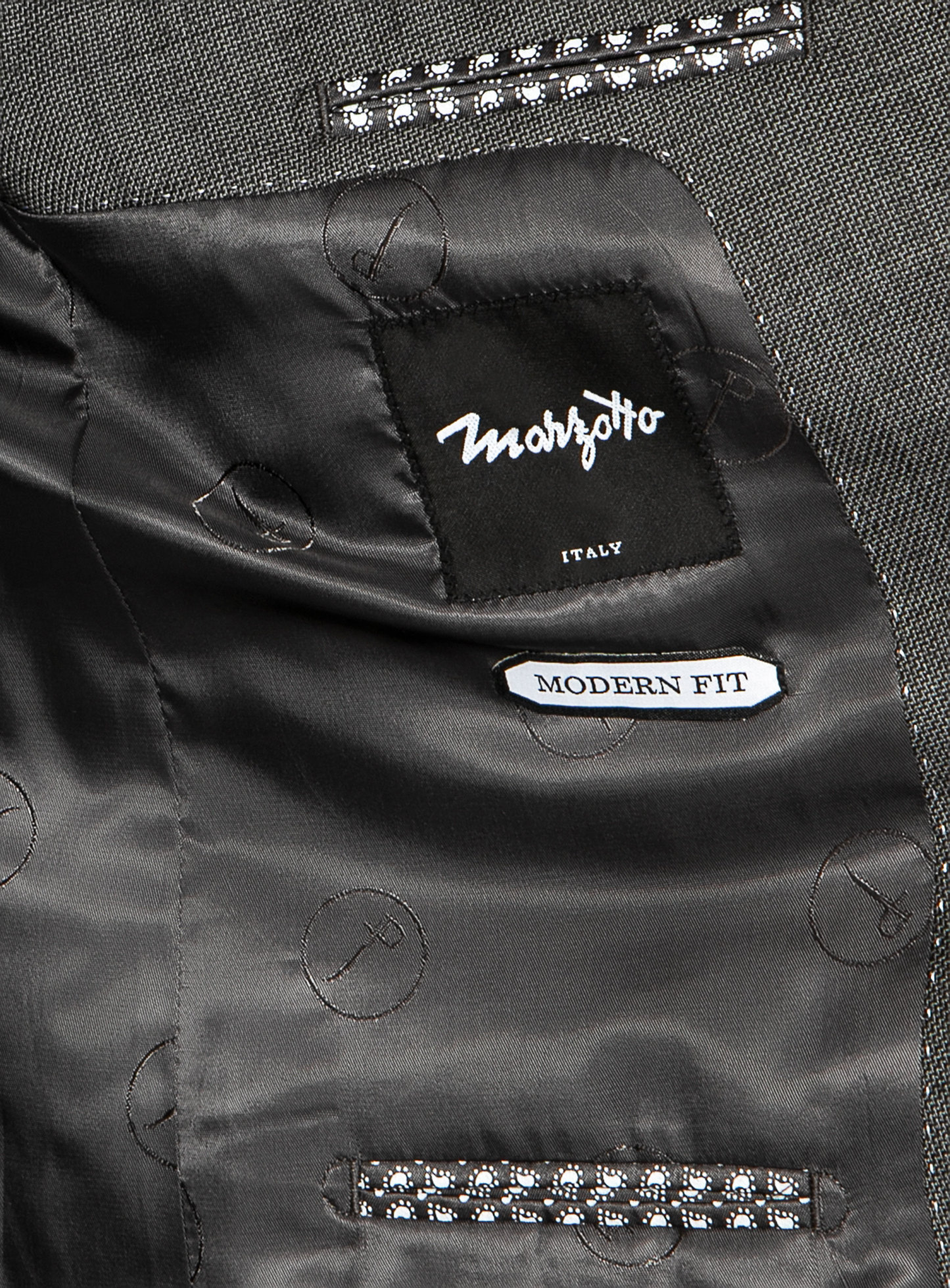 Men {collection_title} Carlo Charcoal Stepped Weave Suit Peter Jackson