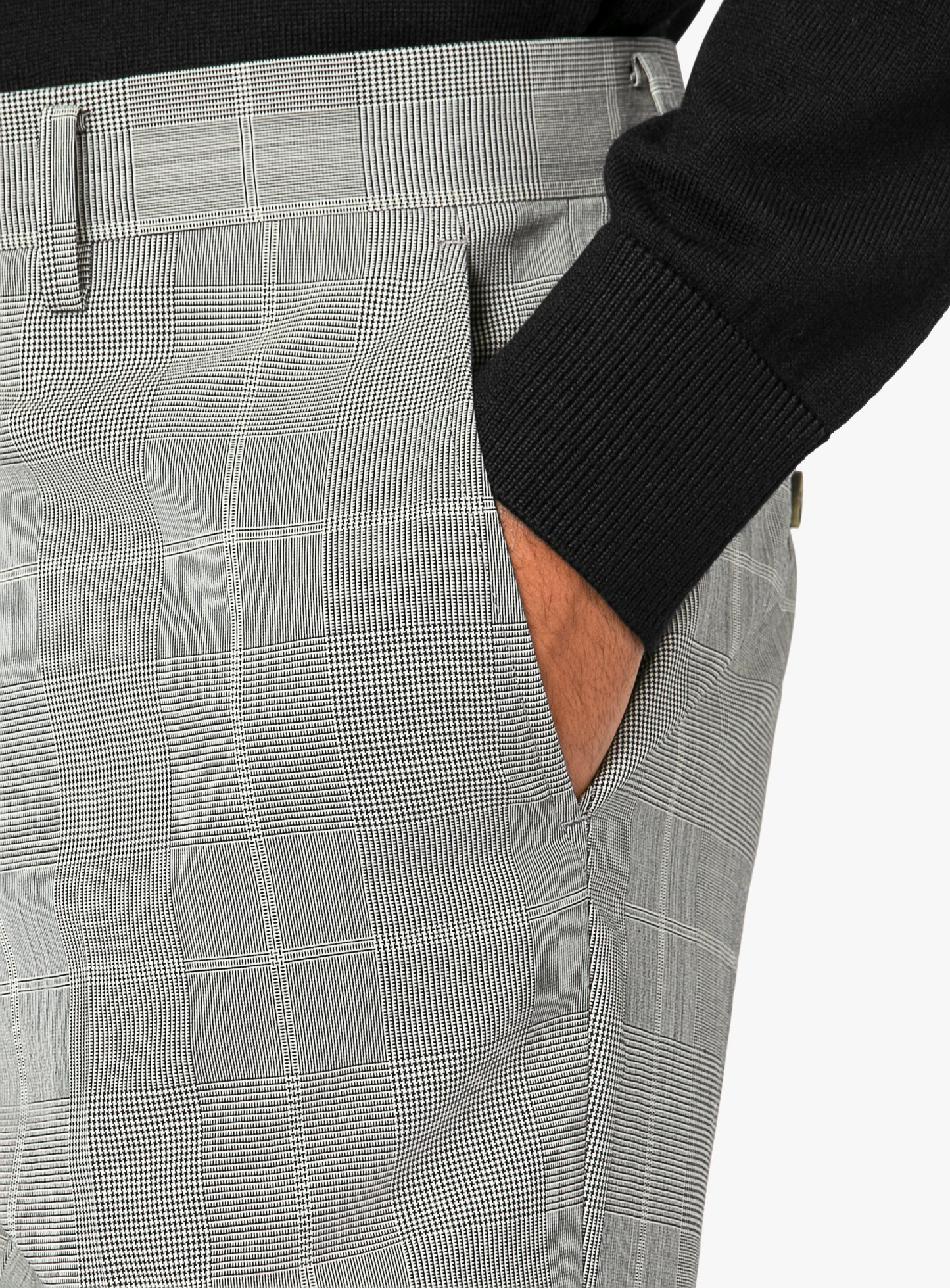 Men {collection_title} Agnelli Taupe Plaid Suit Peter Jackson