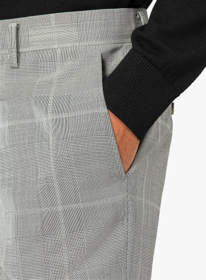 Men {collection_title} Agnelli Taupe Plaid Suit Peter Jackson