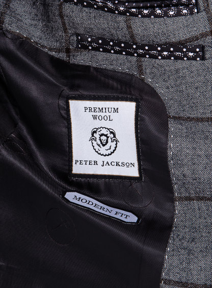 Rodrigo Grey Oxblood Check Suit