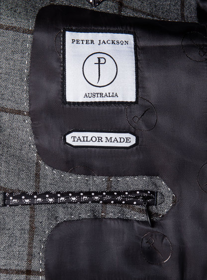 Rodrigo Grey Oxblood Check Suit