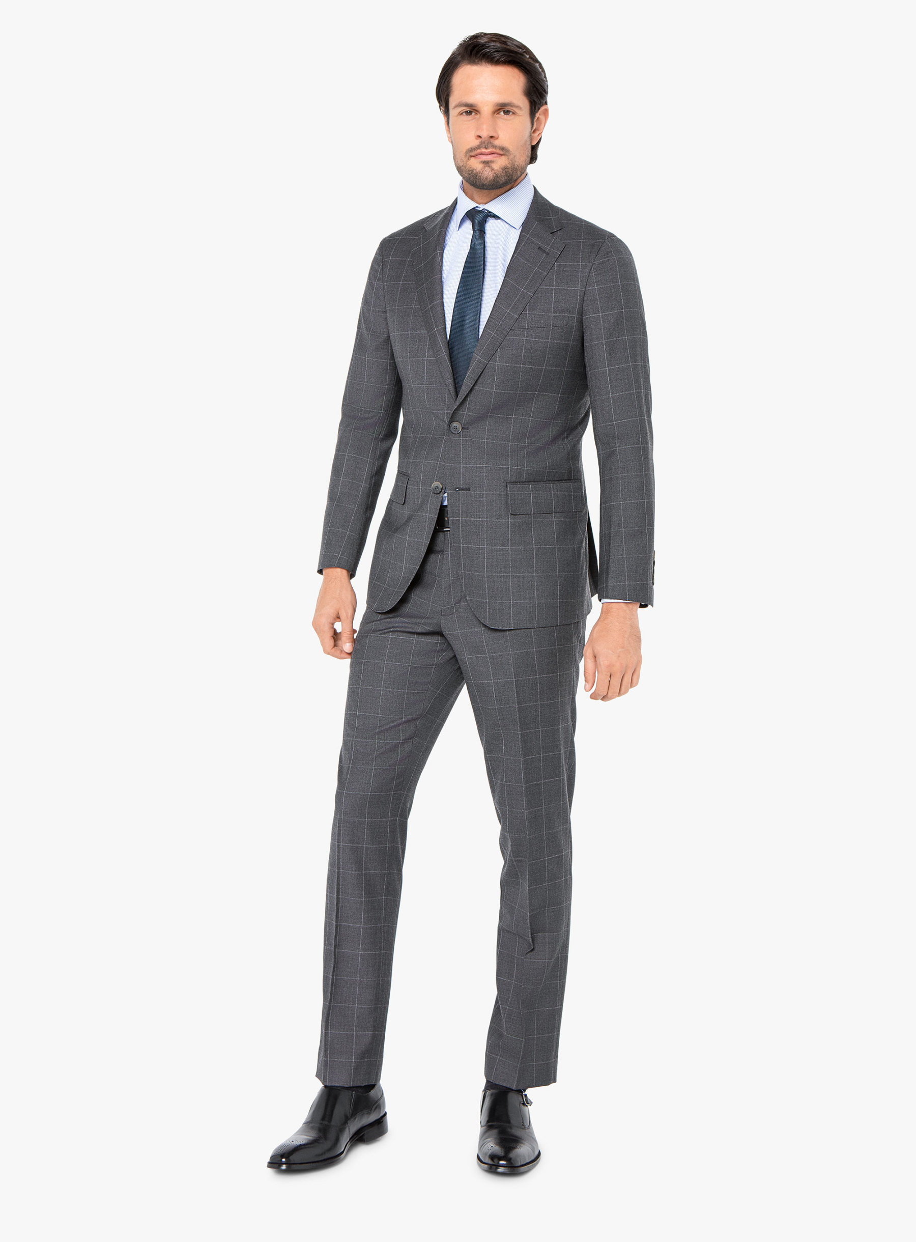 Cioran Overcheck Grey Suit