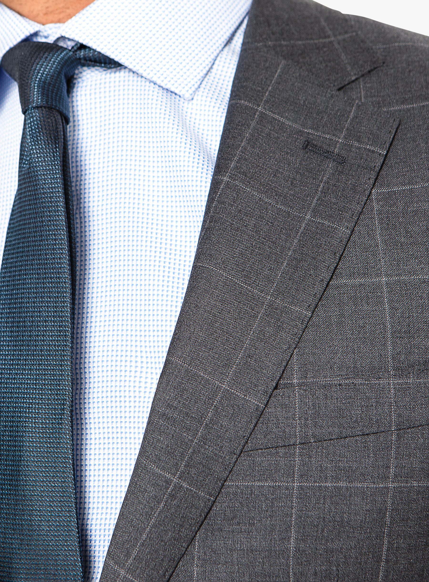 Cioran Overcheck Grey Suit