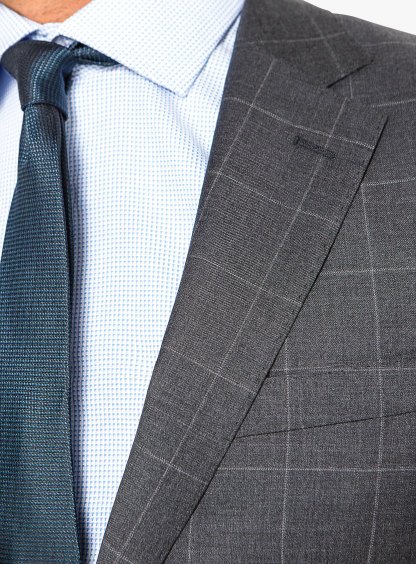 Cioran Overcheck Grey Suit
