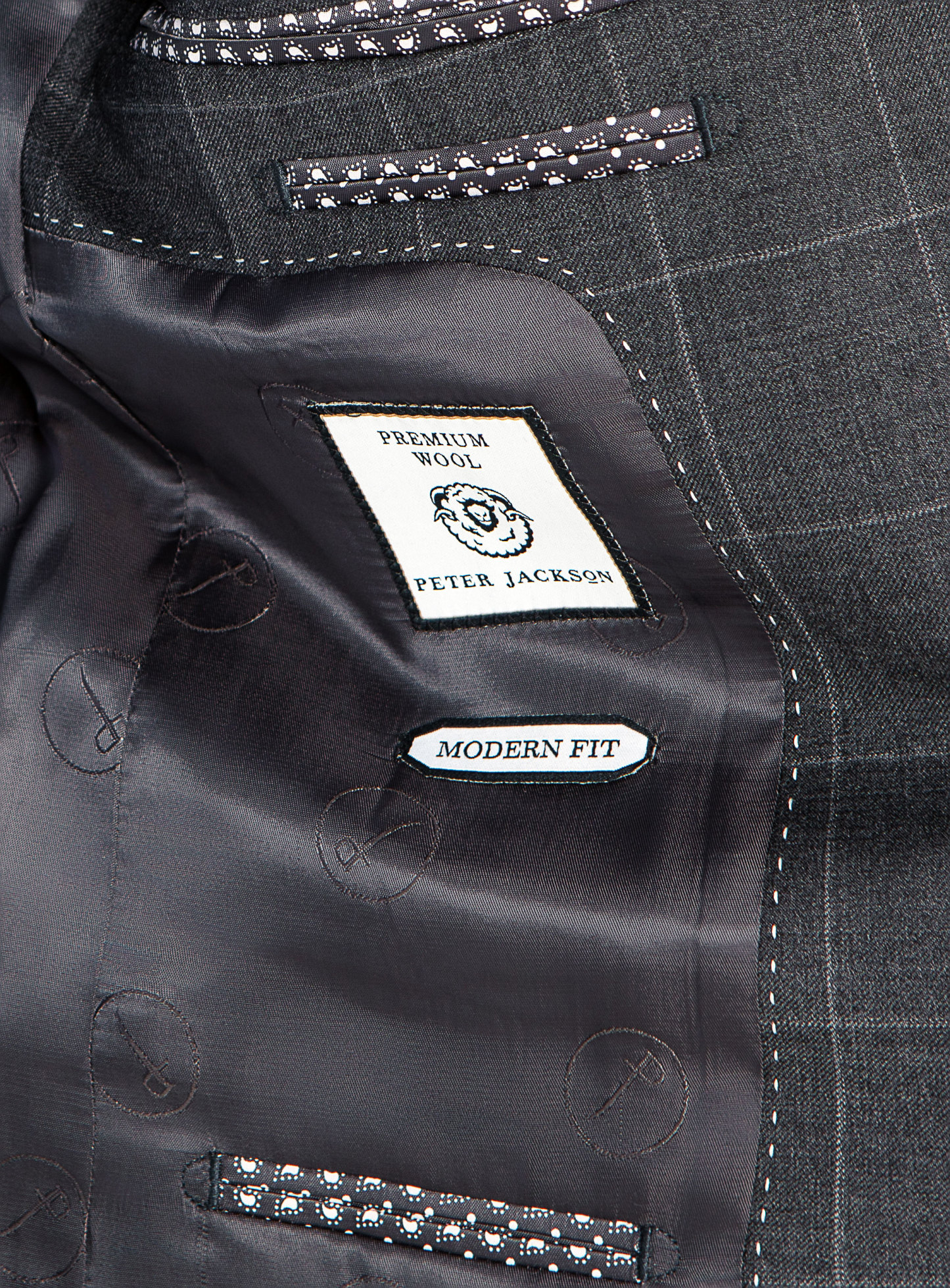 Cioran Overcheck Grey Suit