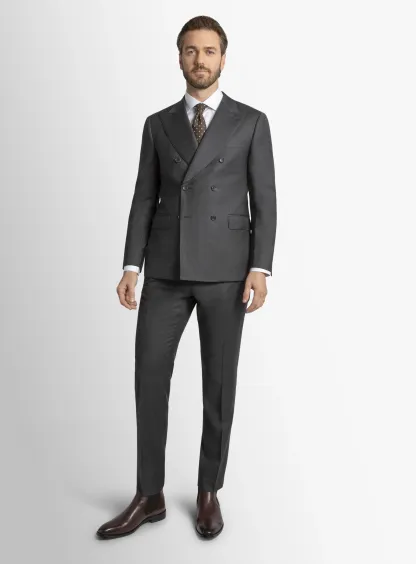 Positano Grey Double Breasted Jacket