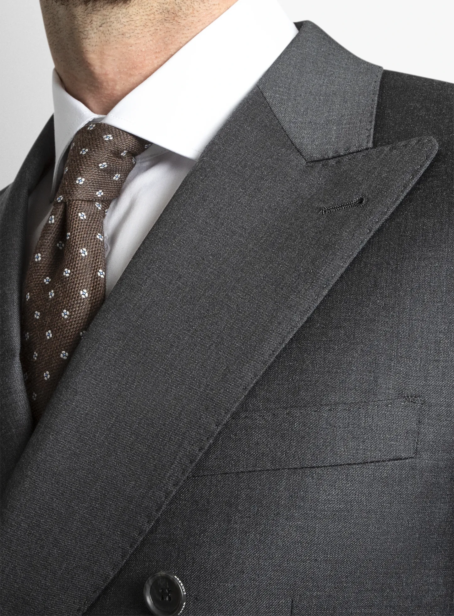 Positano Grey Double Breasted Jacket